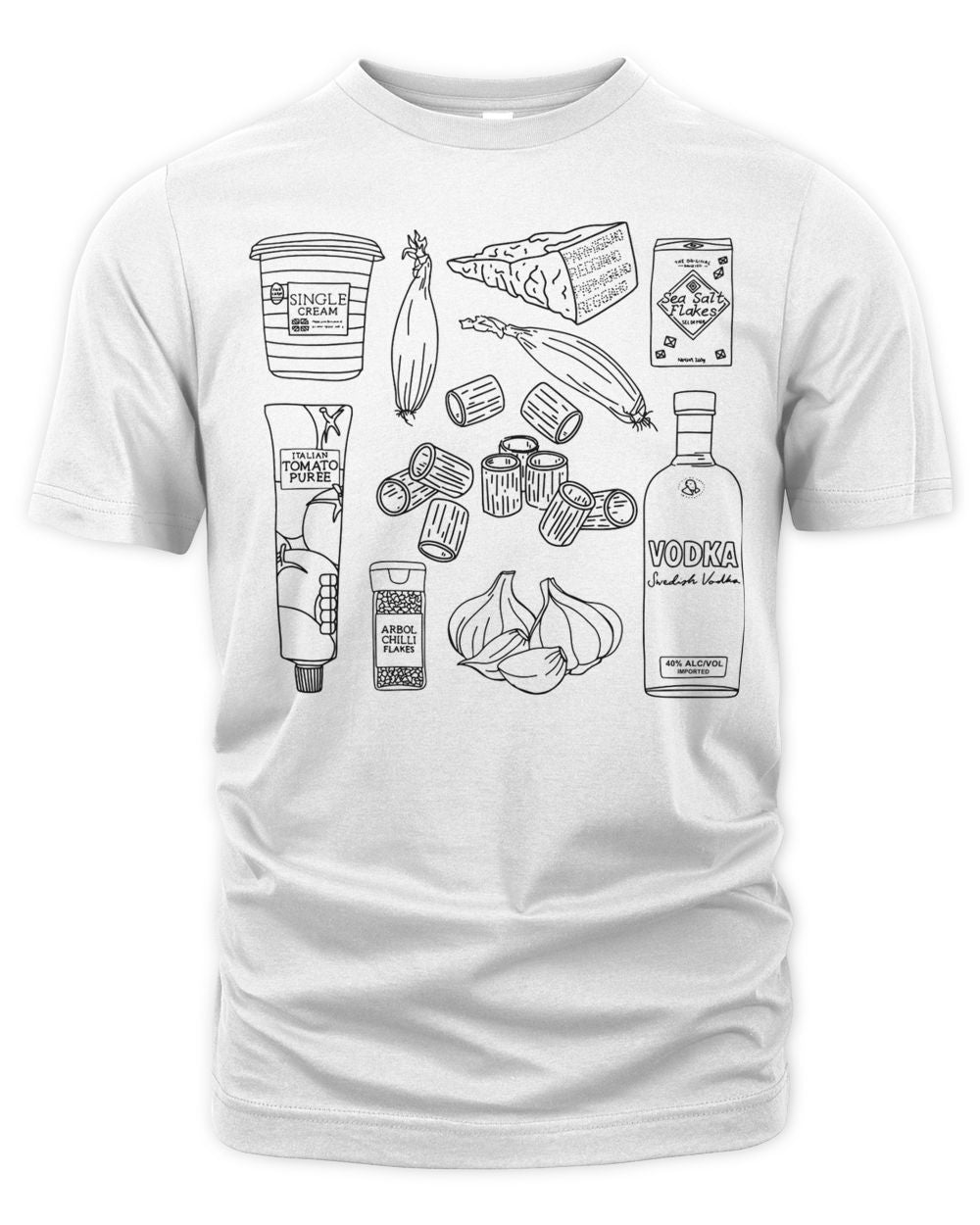 Quite Nice Clothing Spicy Vodka Rigatoni Shirt