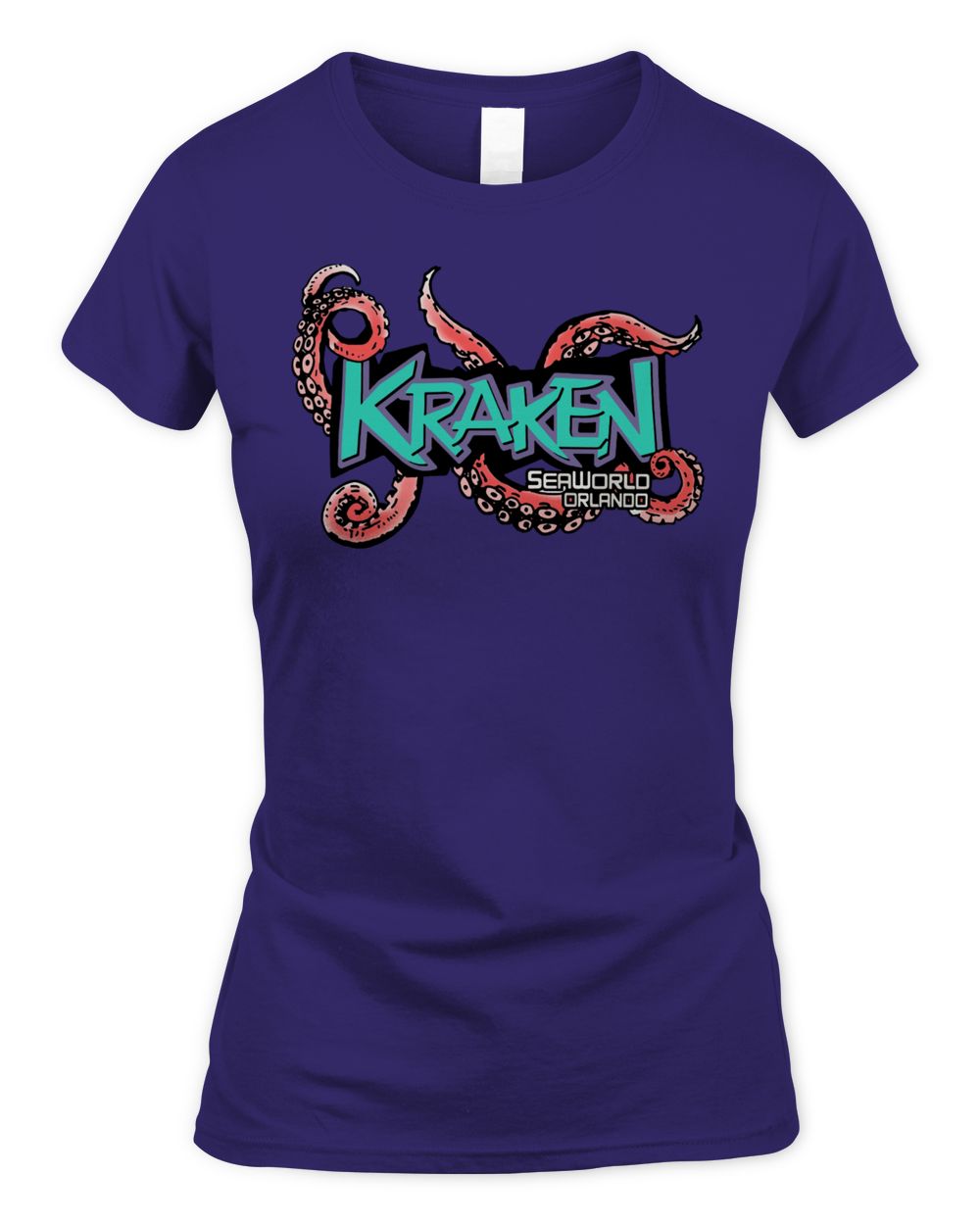 Sea World Parks Clothing Seaworld Orlando Retro Kraken Unleashed Shirt