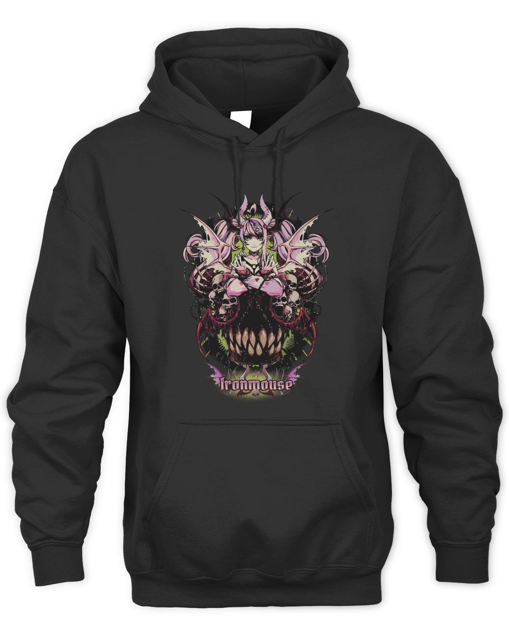 Ironmouse Merch Skull Shirt