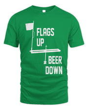 Wisconsin Clothing Company Flags Up Beer Down Shirt