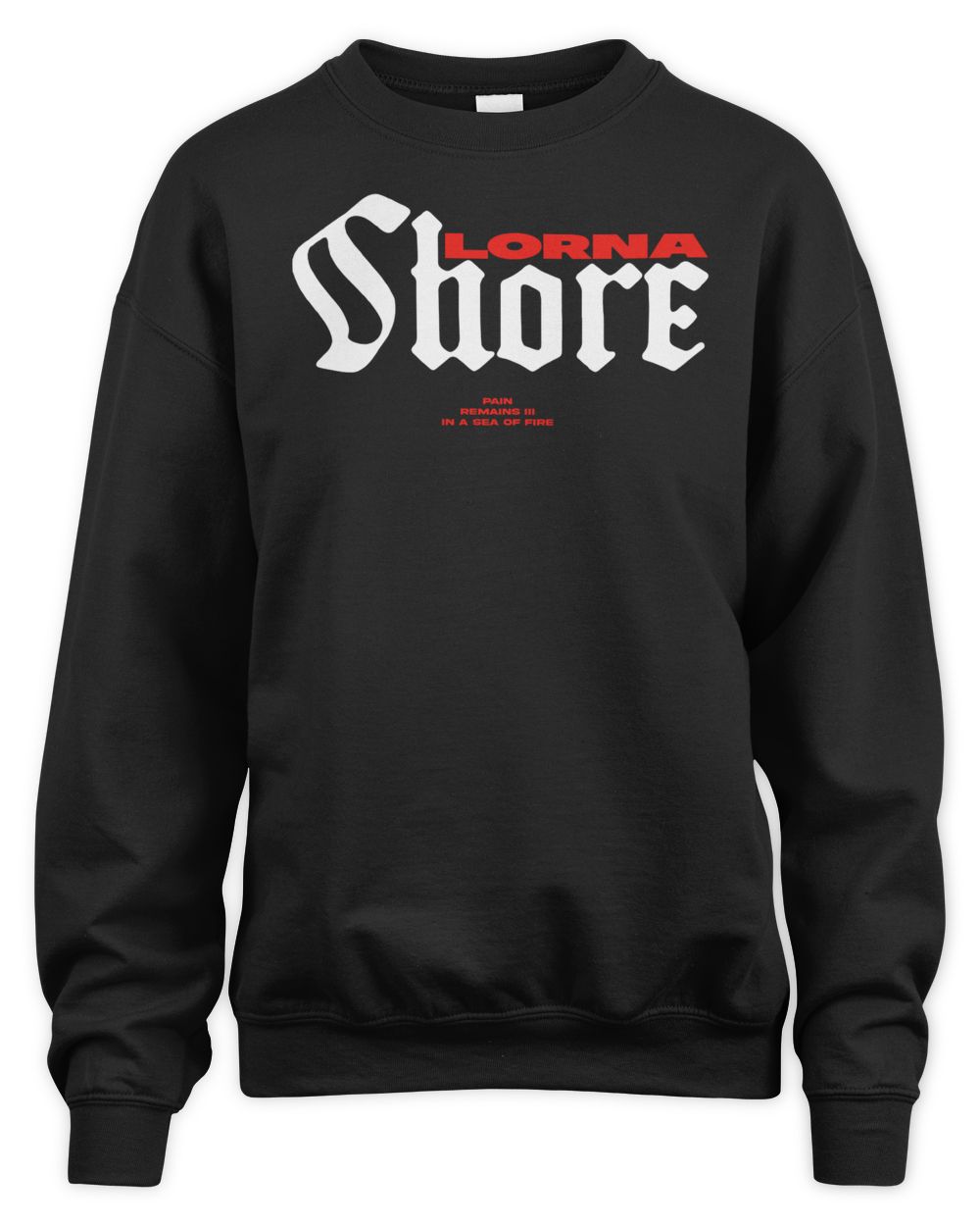 Lorna Shore Merch in a Sea of Fire Shirt