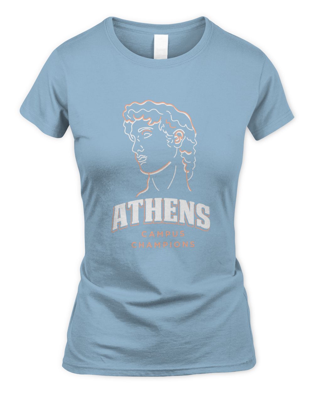 Asos Clothing Athens Campus Champions Line Drawing Shirt