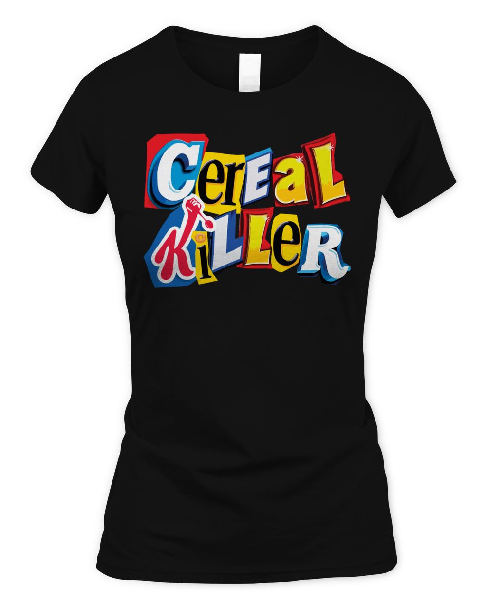 Cereal Killer Ransom Note Shirt