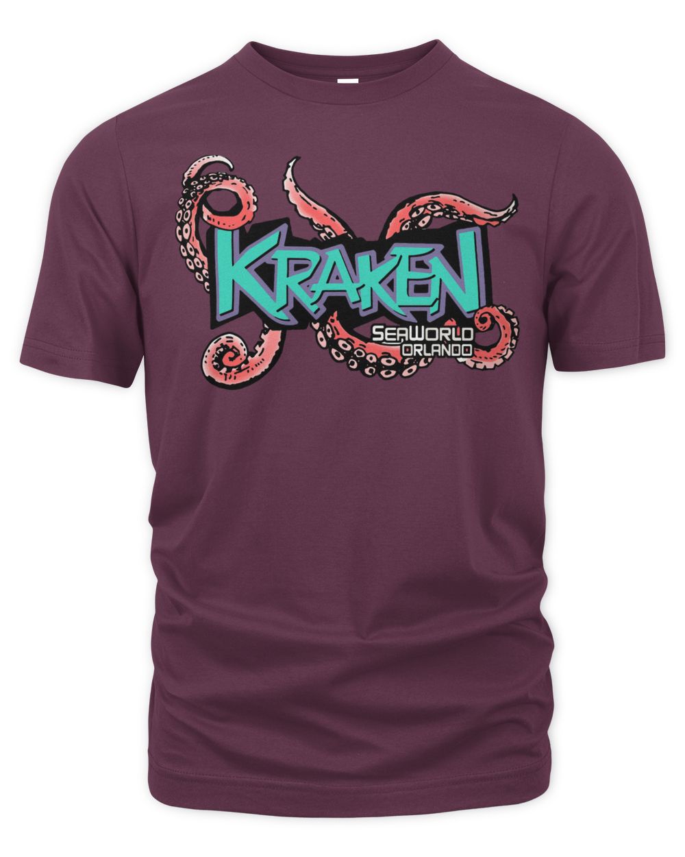 Sea World Parks Clothing Seaworld Orlando Retro Kraken Unleashed Shirt