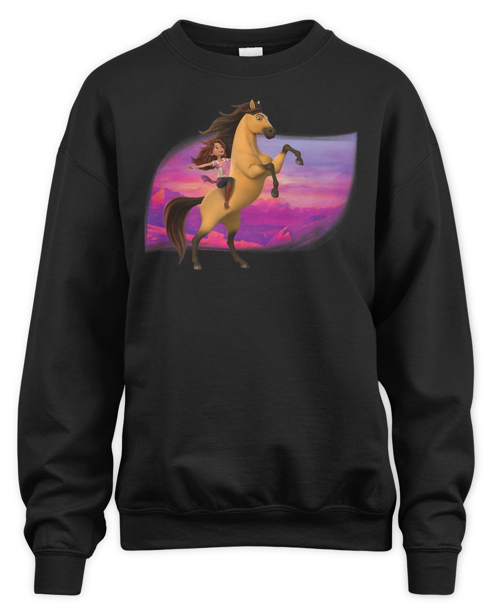 Spirit Untamed   Spirit And Lucky Mountain Sunset Shirt