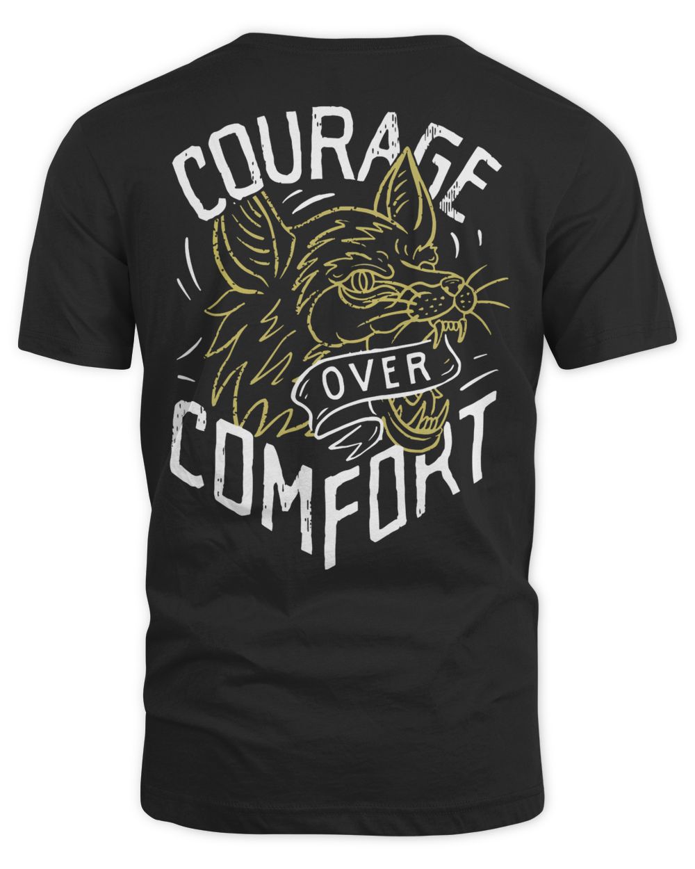 Combat Iron Apparel Courage Over Comfort - Wolf Shirt