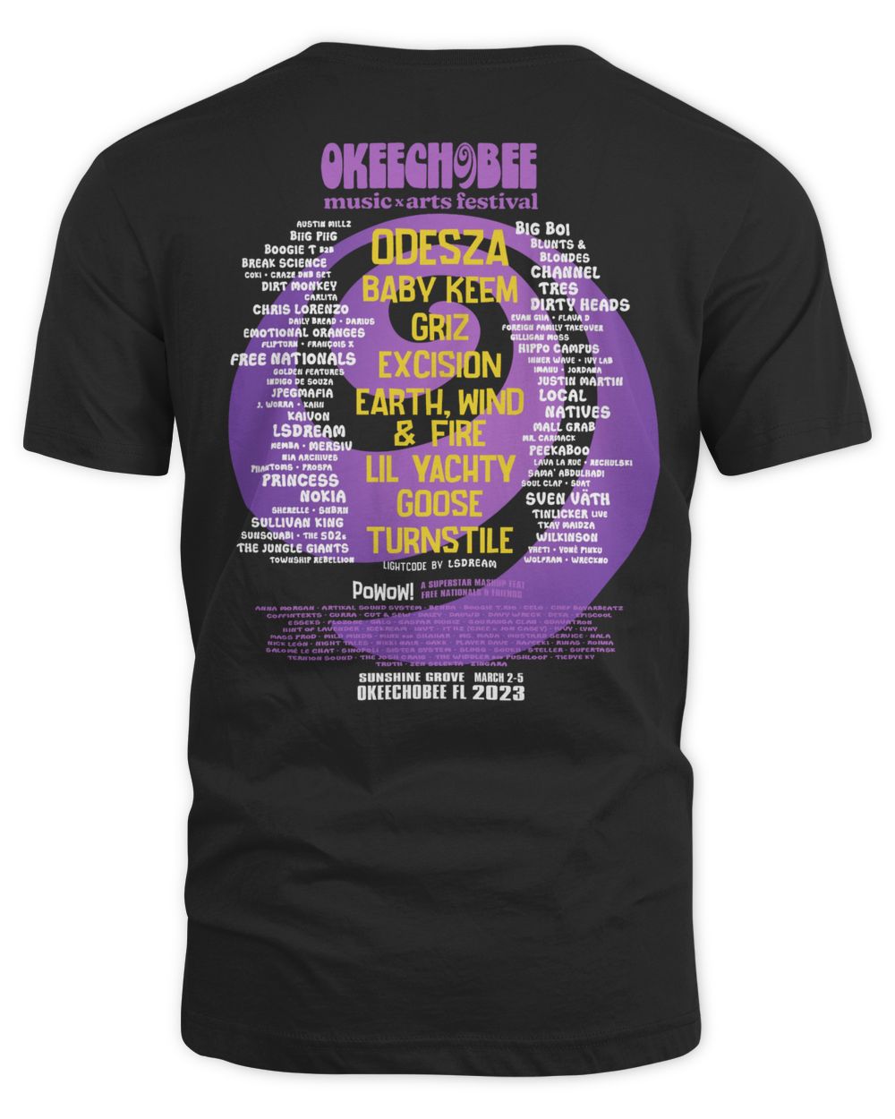 Okeechobee Merch Saber Lineup Shirt