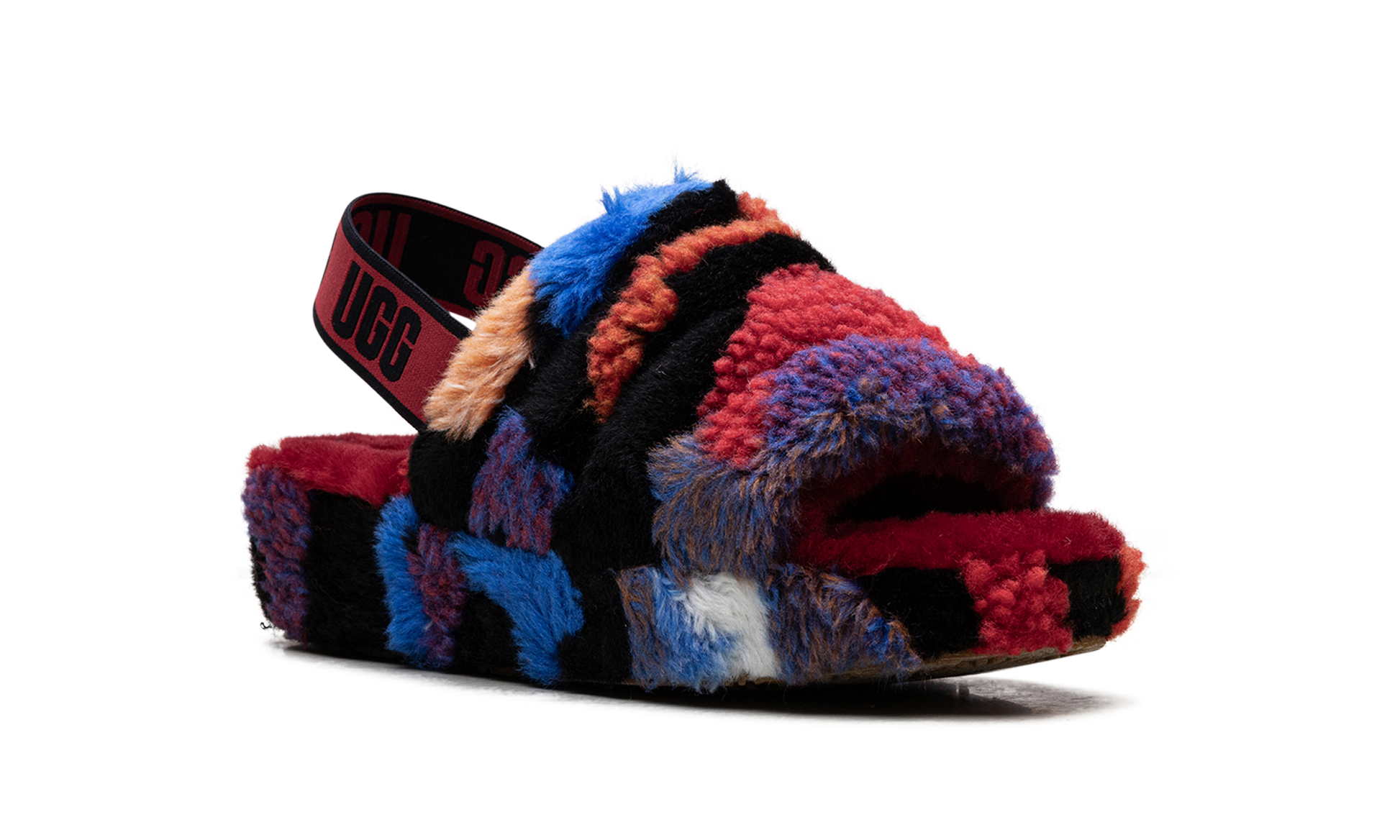 Fluff Yeah Slide Women "Cali collage red" 1118164 RED