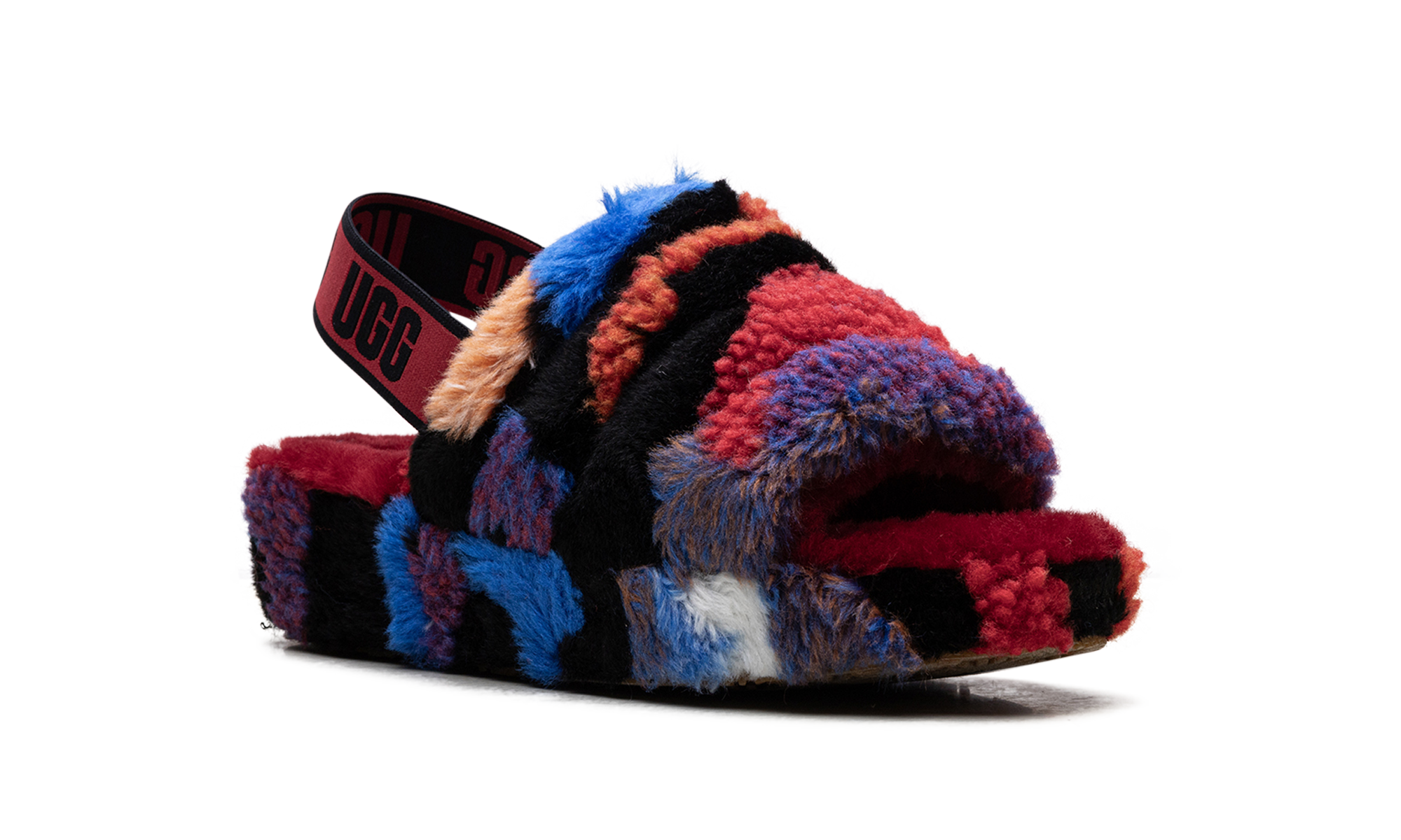 Fluff Yeah Slide Women "Cali collage red" 1118164 RED
