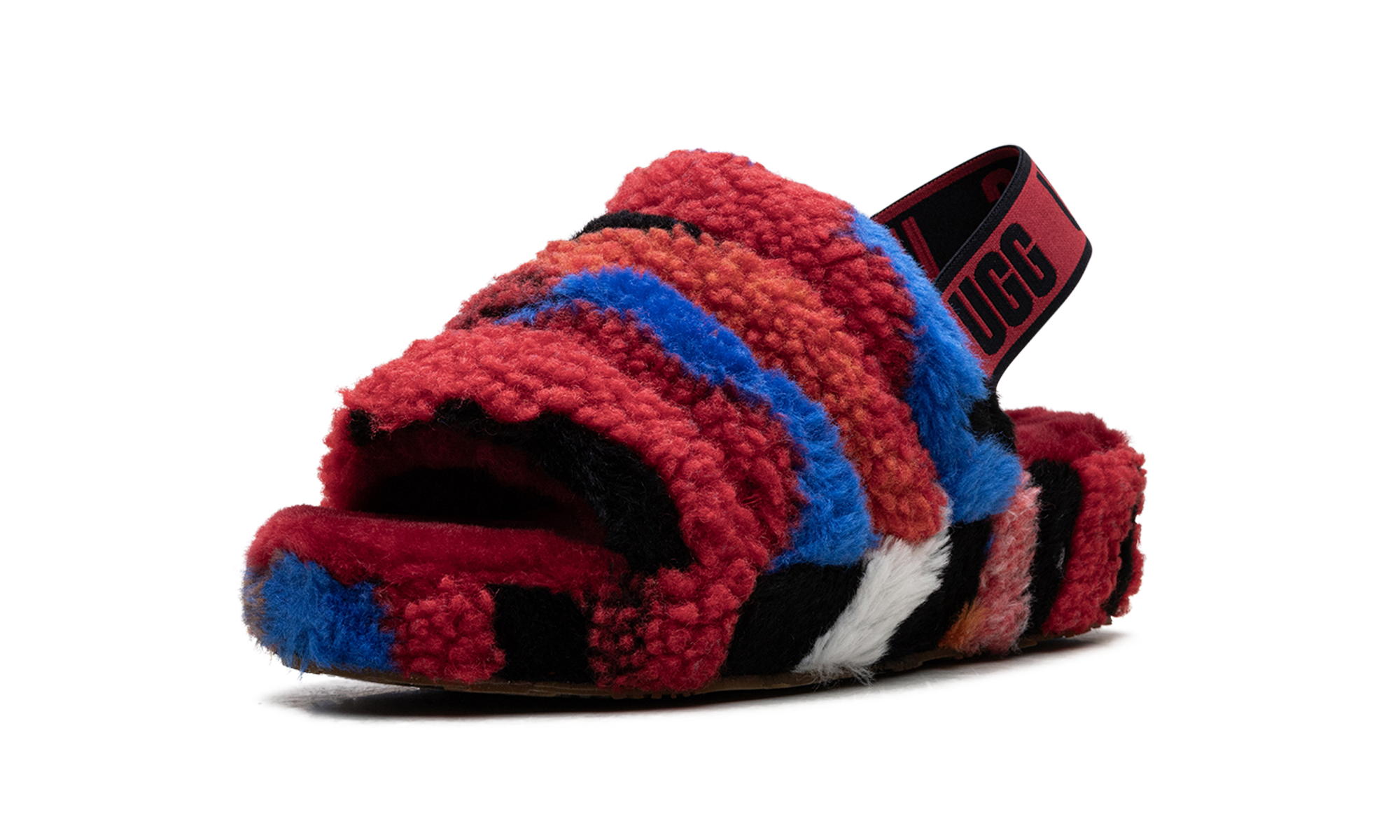 Fluff Yeah Slide Women "Cali collage red" 1118164 RED