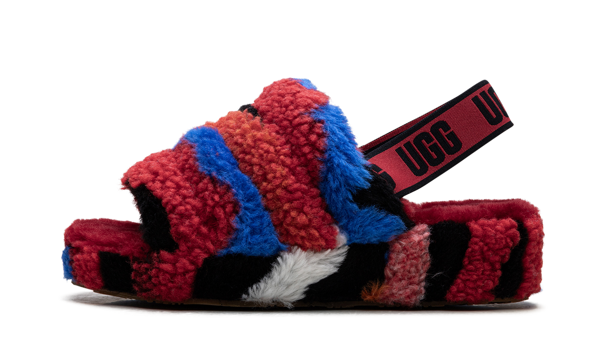 Fluff Yeah Slide Women "Cali collage red" 1118164 RED