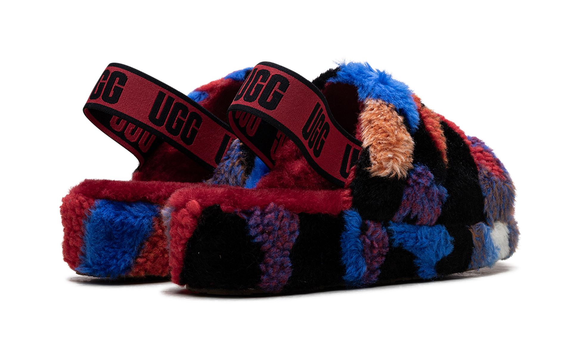 Fluff Yeah Slide Women "Cali collage red" 1118164 RED