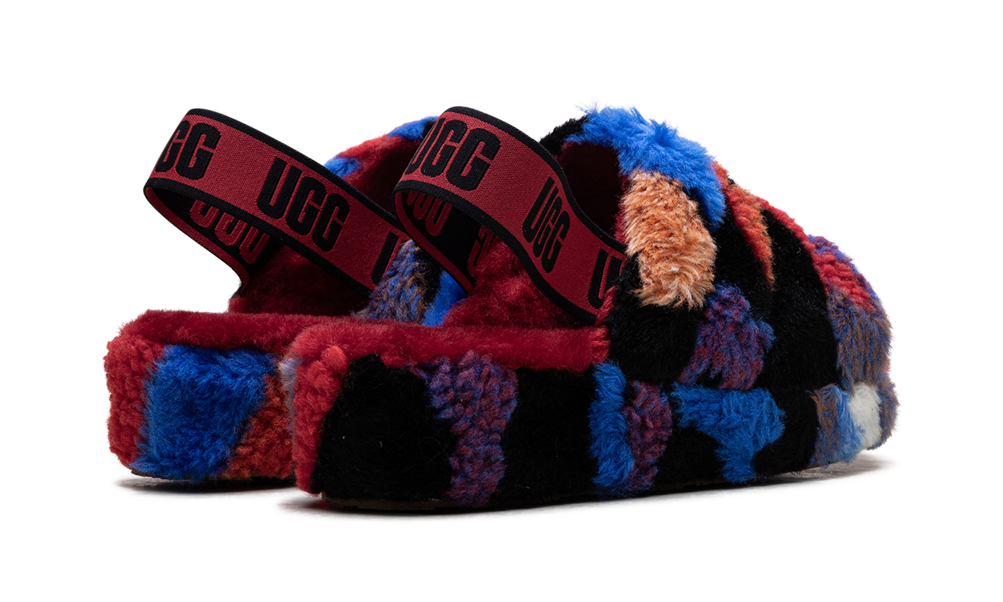 Fluff Yeah Slide Women "Cali collage red" 1118164 RED