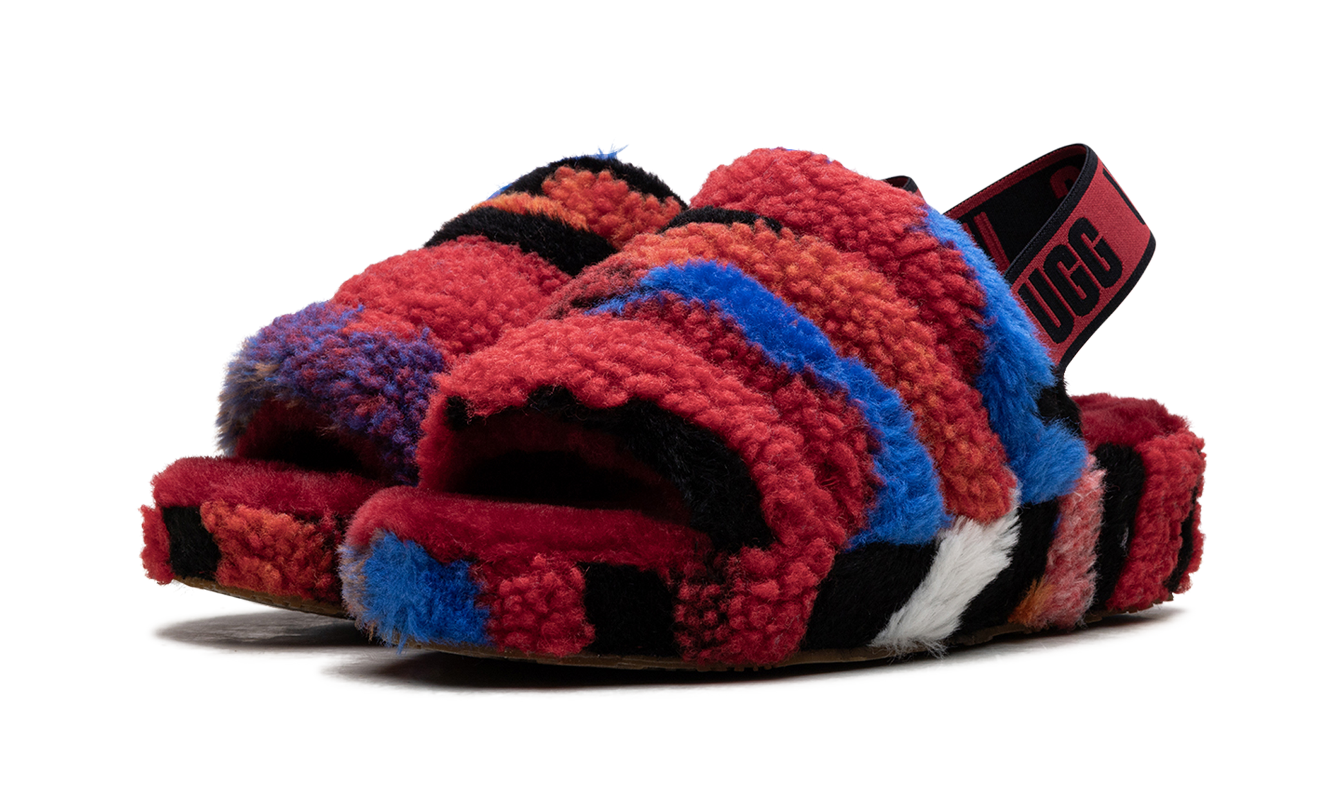 Fluff Yeah Slide Women "Cali collage red" 1118164 RED