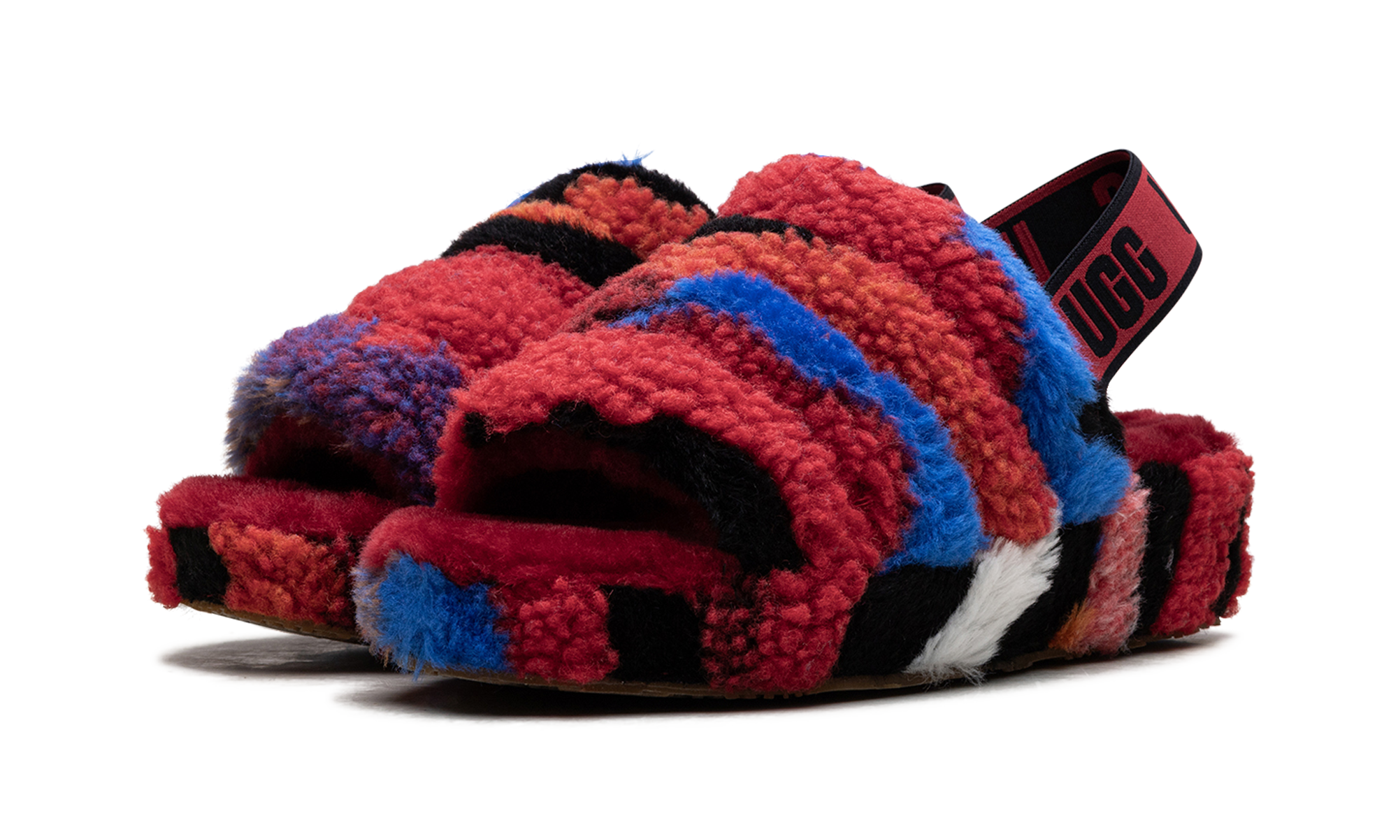 Fluff Yeah Slide Women "Cali collage red" 1118164 RED