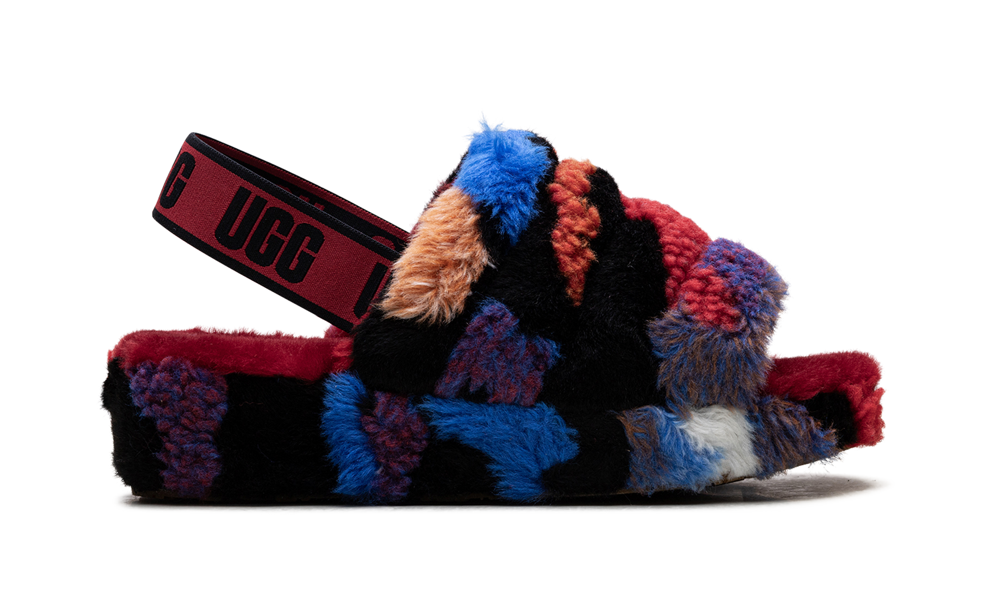 Fluff Yeah Slide Women "Cali collage red" 1118164 RED