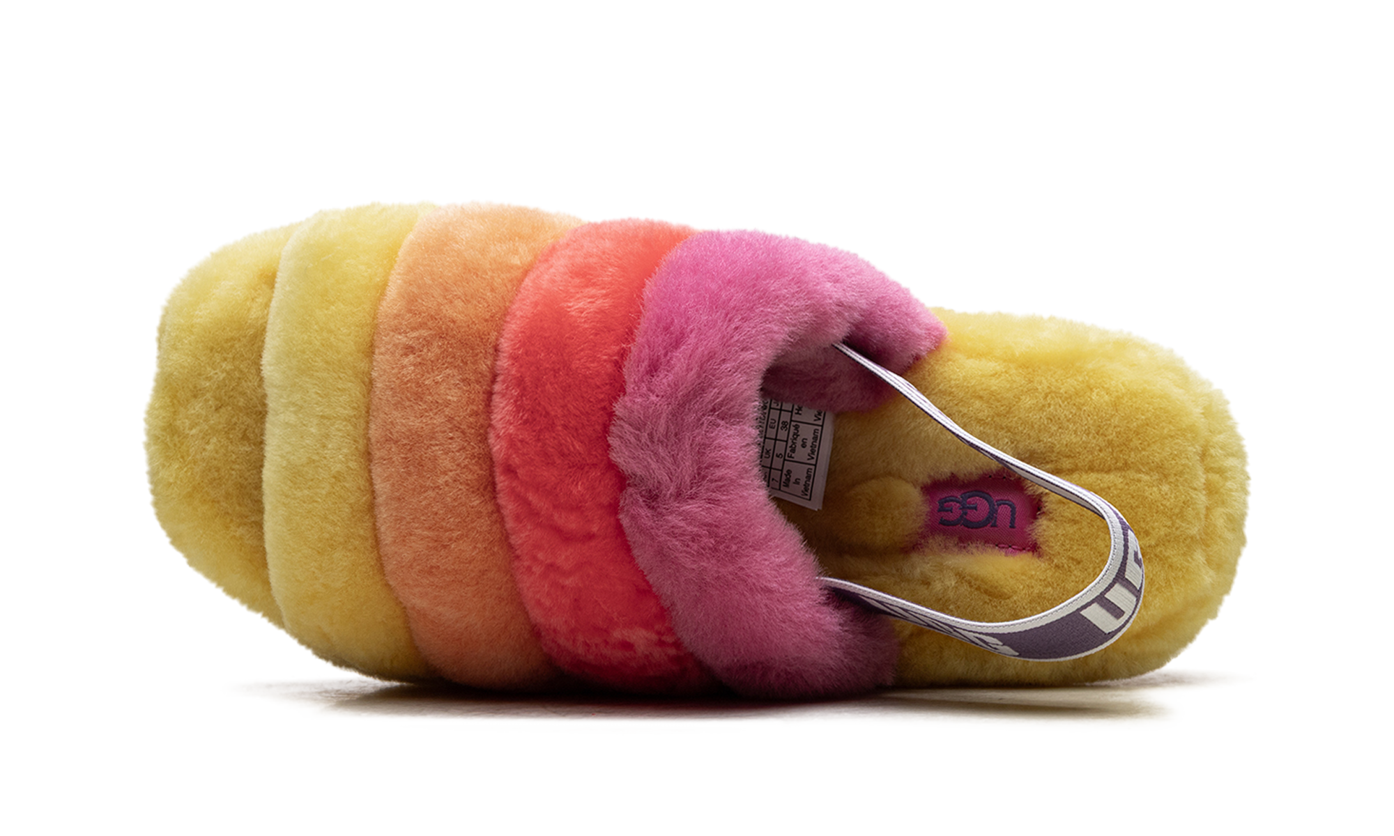 Fluff Yeah Slide Women "Rainbow yellow" 1097169 PRYW