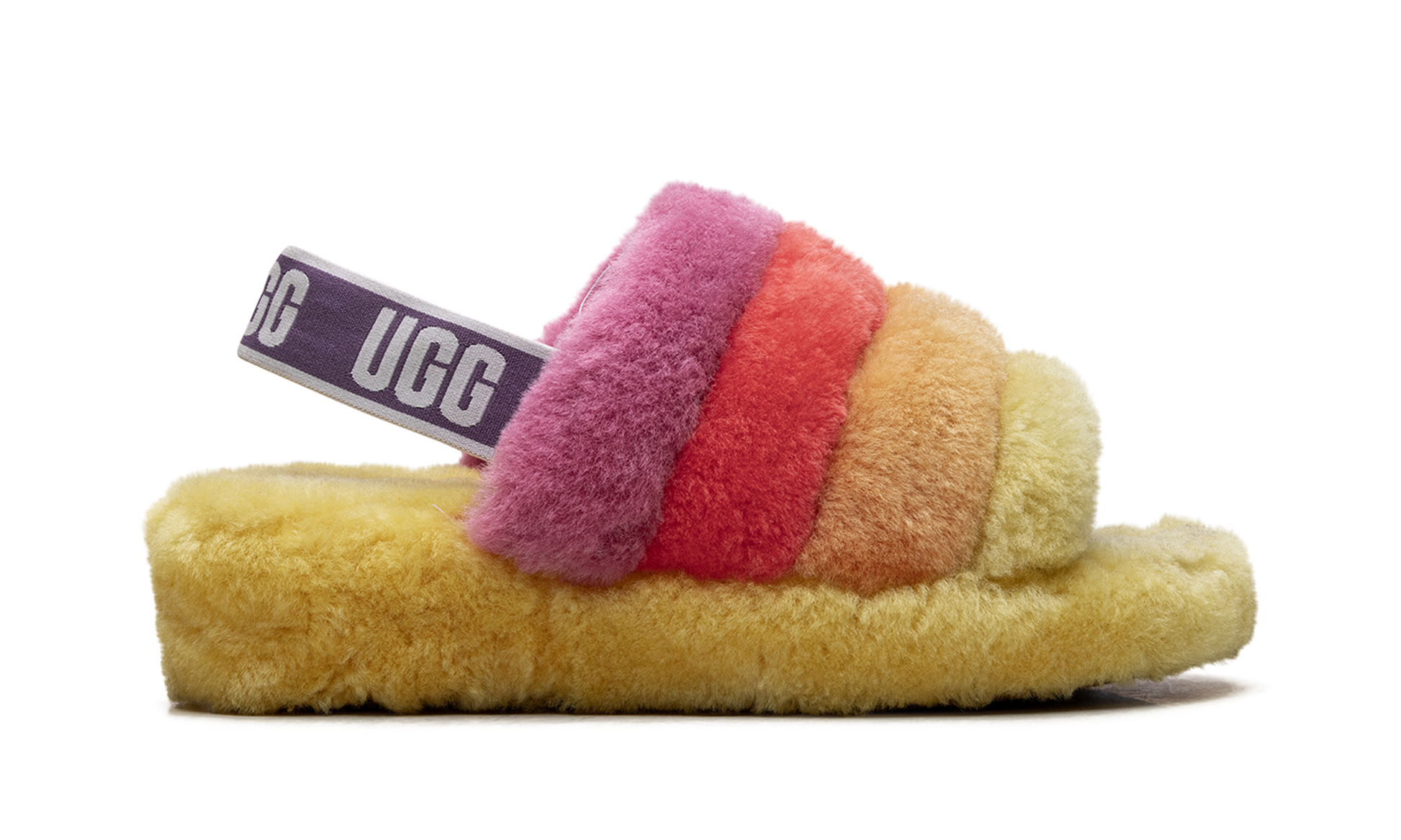 Fluff Yeah Slide Women "Rainbow yellow" 1097169 PRYW