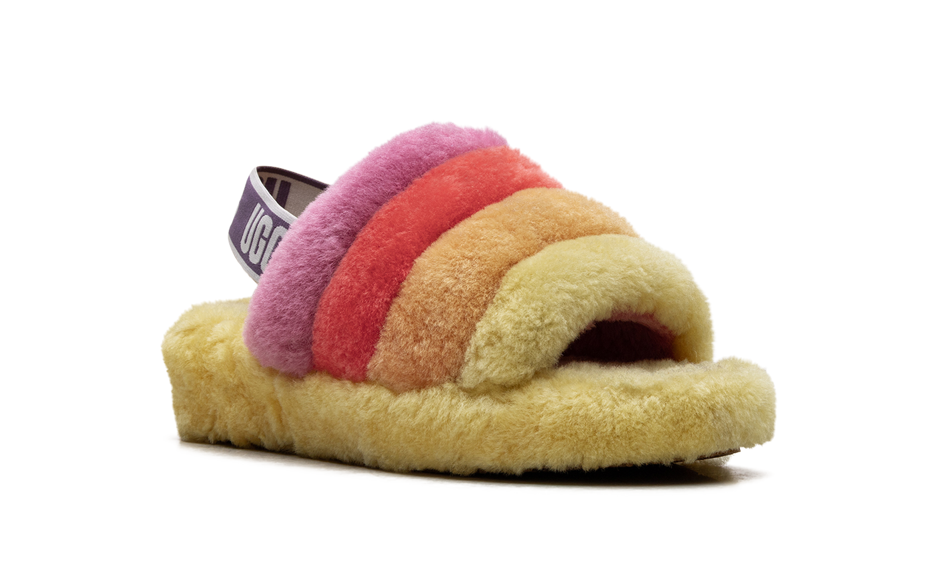 Fluff Yeah Slide Women "Rainbow yellow" 1097169 PRYW