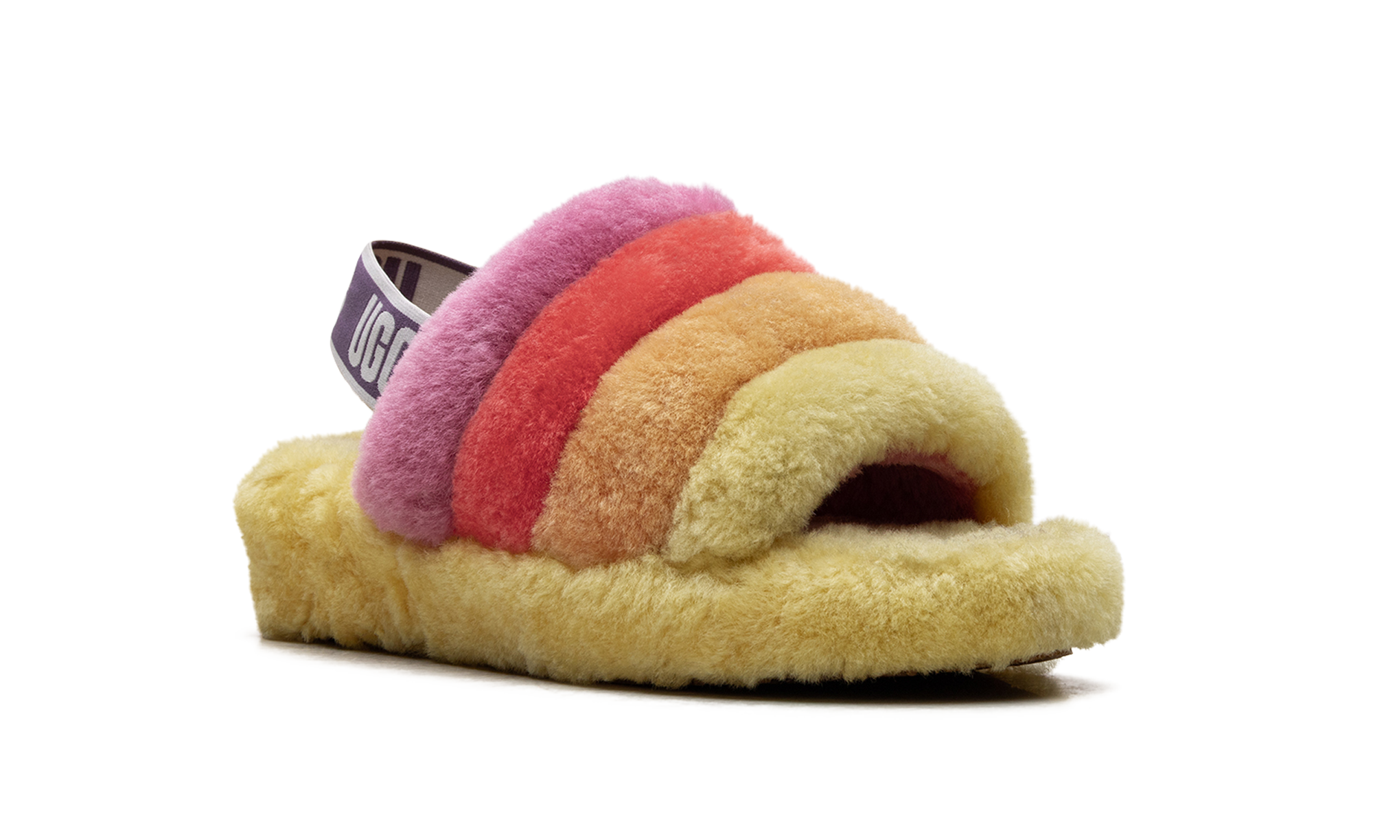 Fluff Yeah Slide Women "Rainbow yellow" 1097169 PRYW
