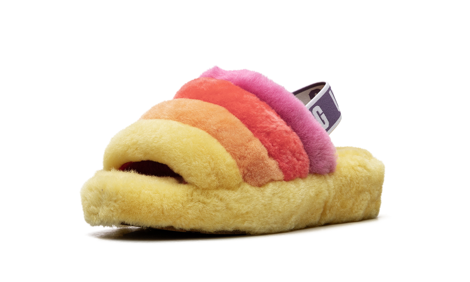 Fluff Yeah Slide Women "Rainbow yellow" 1097169 PRYW