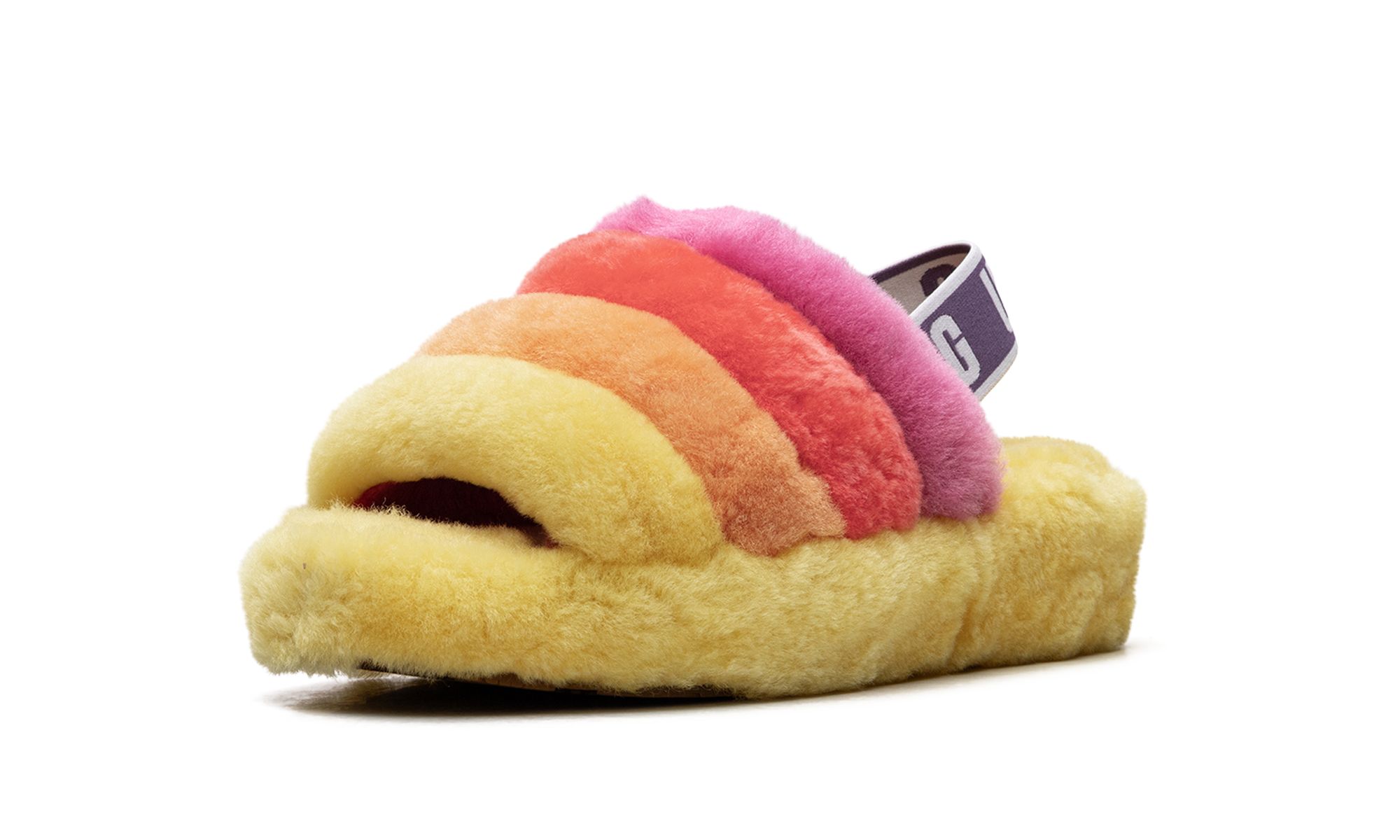 Fluff Yeah Slide Women "Rainbow yellow" 1097169 PRYW