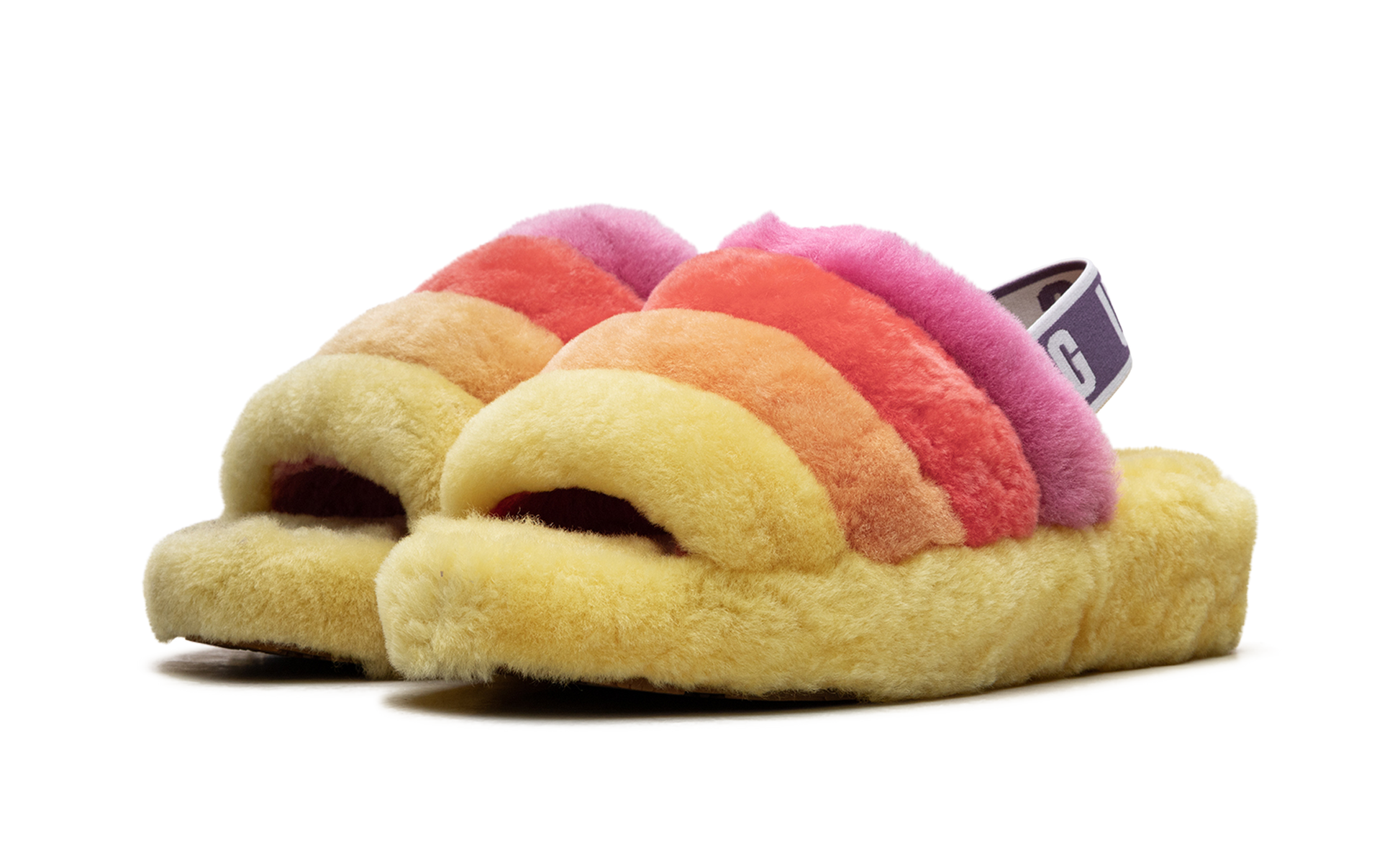 Fluff Yeah Slide Women "Rainbow yellow" 1097169 PRYW