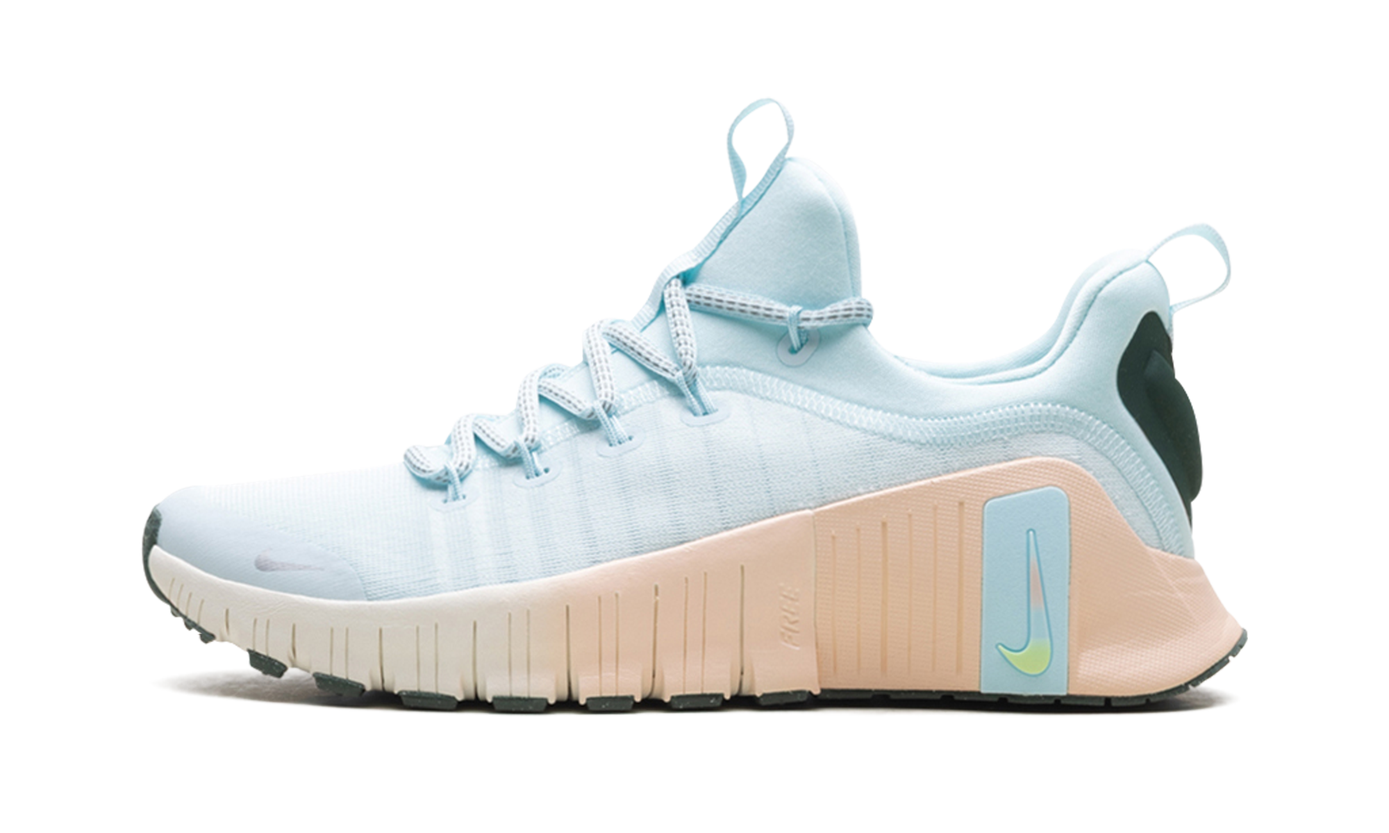 Free Metcon 6 Premium Women "Glacier blue washed coral vintage green metallic silver" HV5228 474