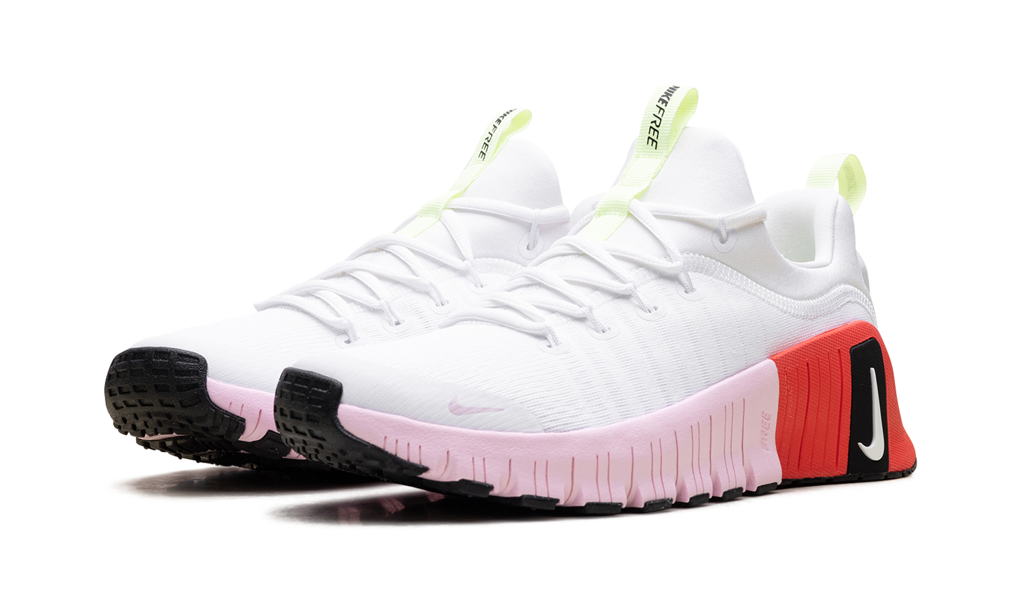Free Metcon 6 Women "White barely volt bright crimson pink foam" IB4526 100