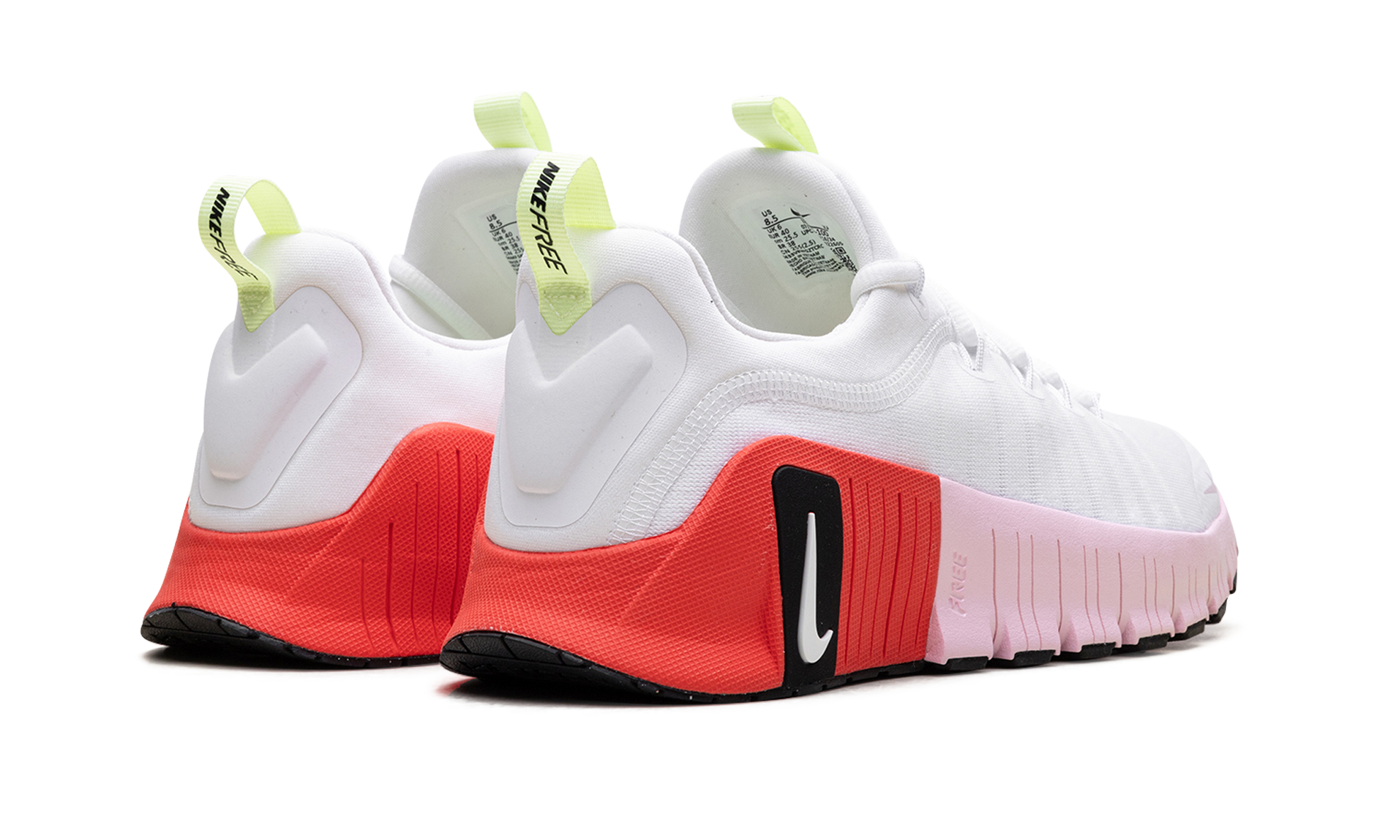 Free Metcon 6 Women "White barely volt bright crimson pink foam" IB4526 100