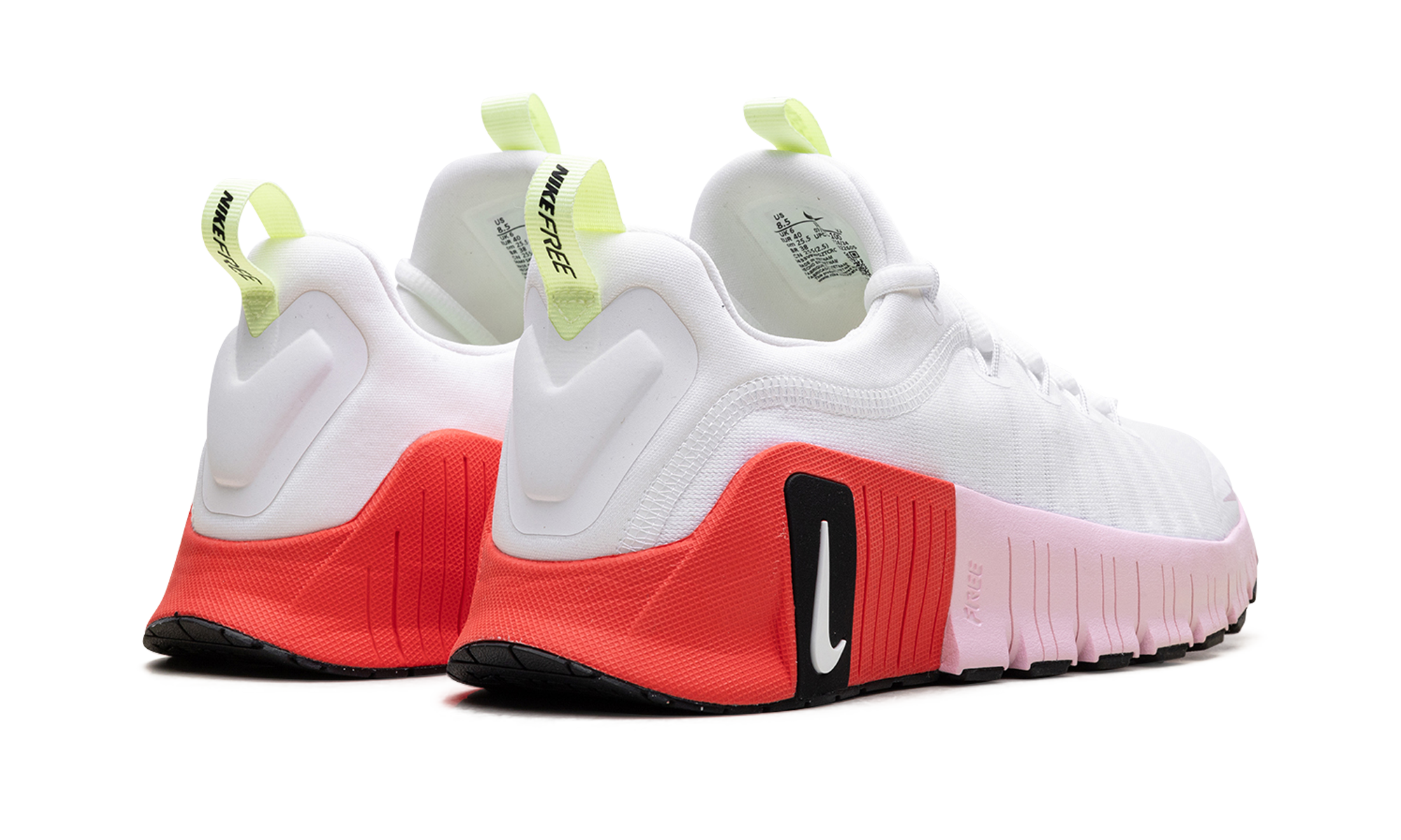 Free Metcon 6 Women "White barely volt bright crimson pink foam" IB4526 100