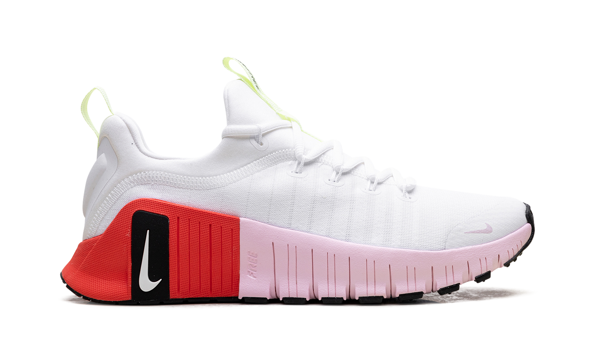 Free Metcon 6 Women "White barely volt bright crimson pink foam" IB4526 100