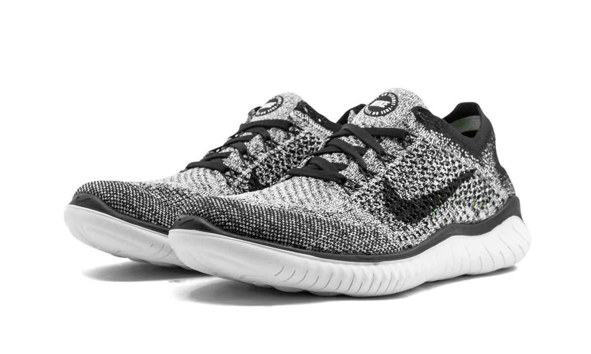 Free Rn Flyknit 2018 Women "Oreo" 942839 101