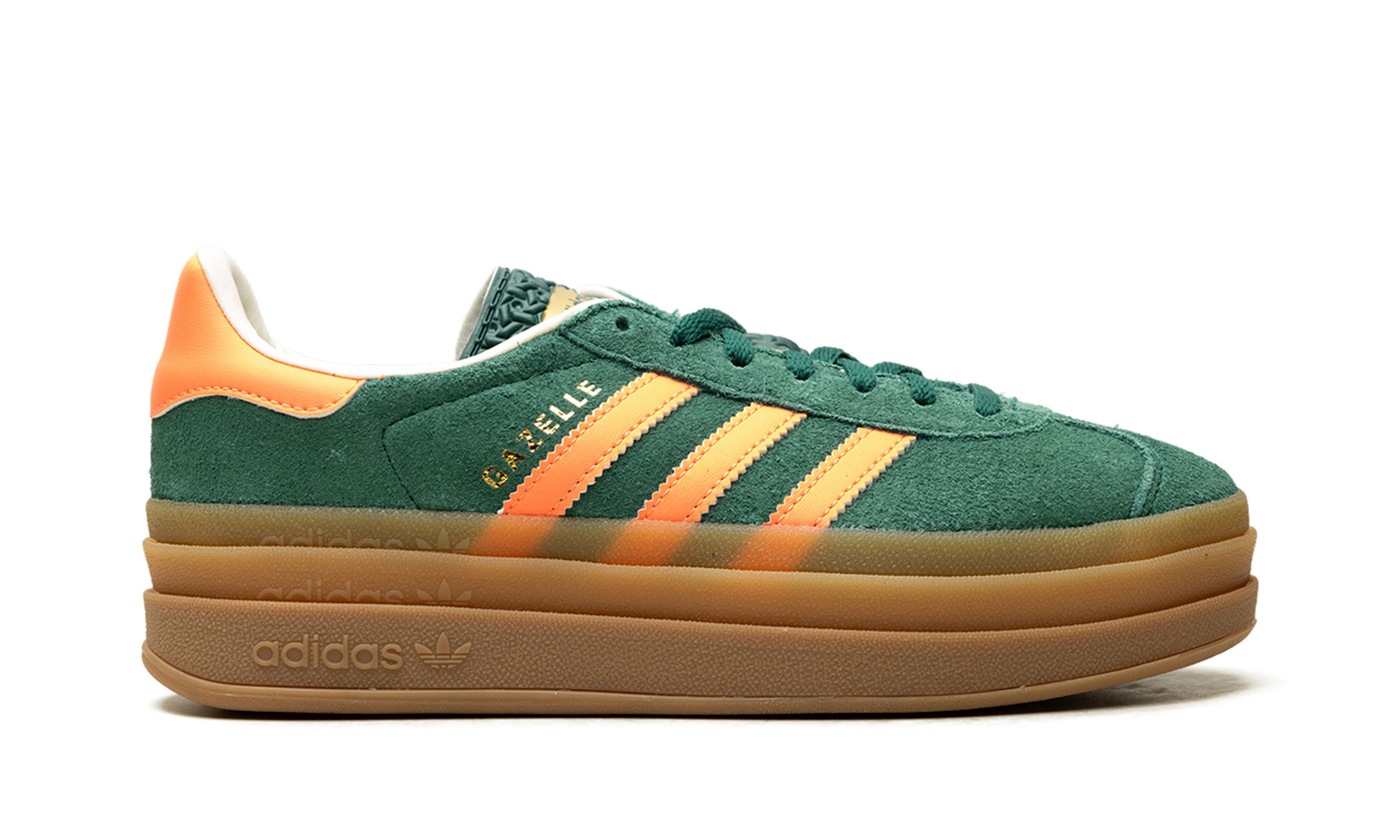 Gazelle Bold GS "Collegiate green signal coral cream white" JQ7408