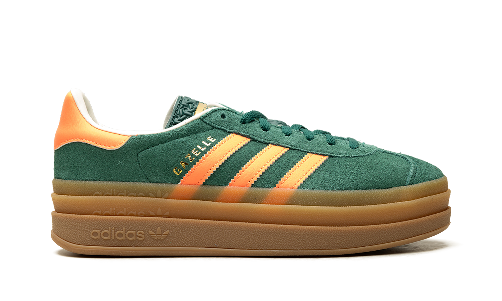 Gazelle Bold GS "Collegiate green signal coral cream white" JQ7408