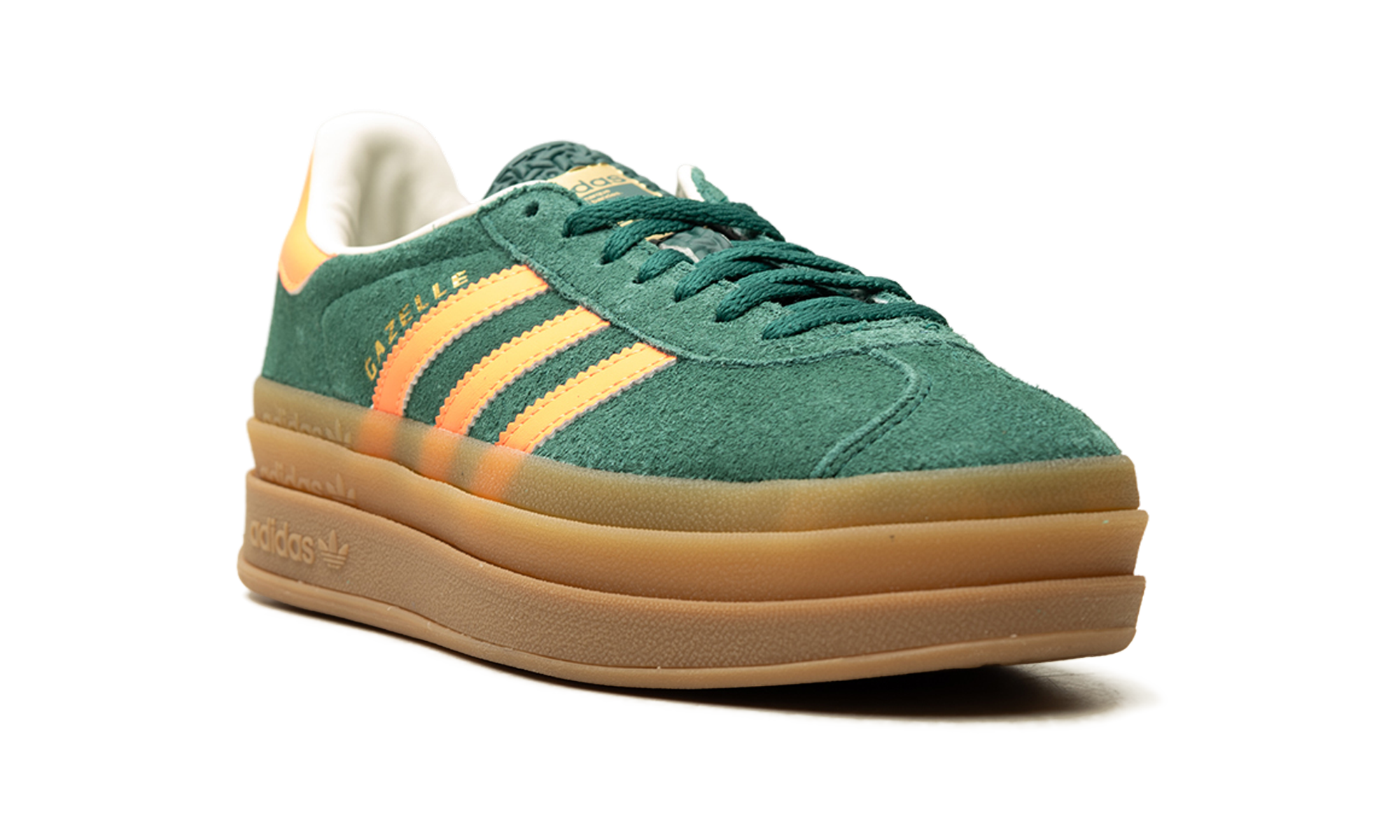 Gazelle Bold GS "Collegiate green signal coral cream white" JQ7408