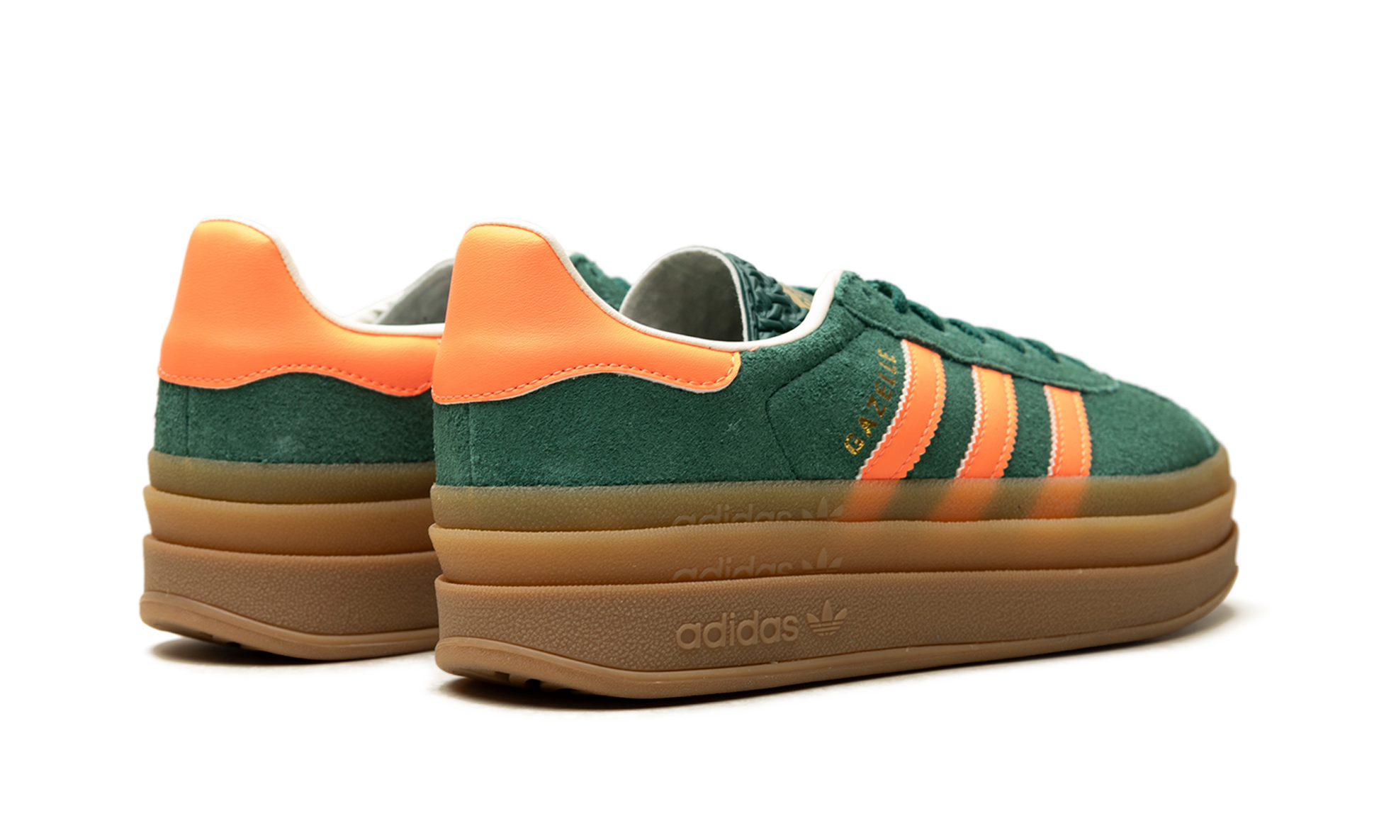 Gazelle Bold GS "Collegiate green signal coral cream white" JQ7408