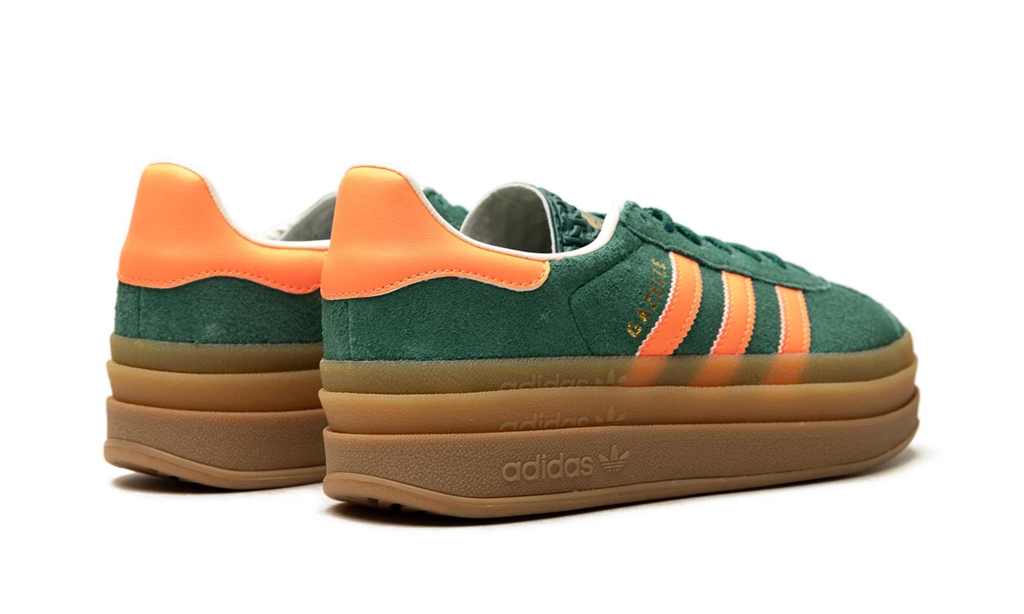 Gazelle Bold GS "Collegiate green signal coral cream white" JQ7408