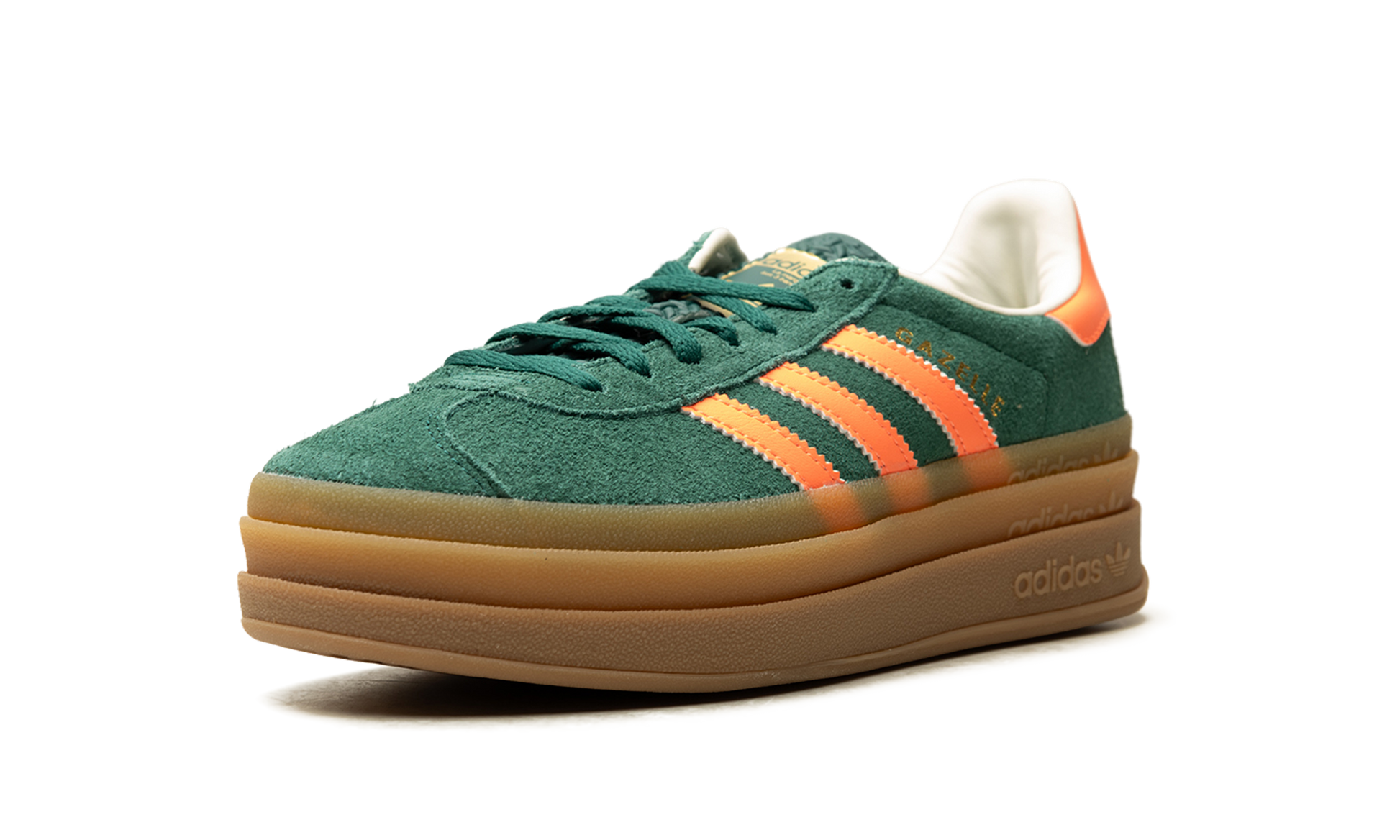 Gazelle Bold GS "Collegiate green signal coral cream white" JQ7408