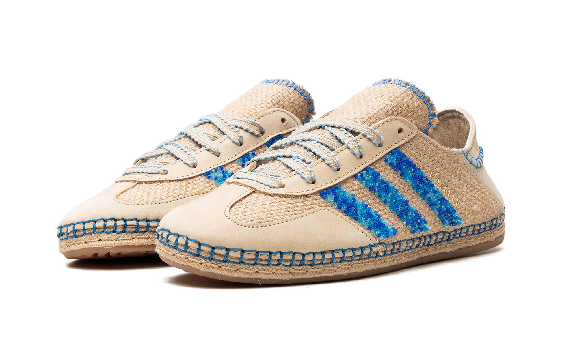 Gazelle "Clot - linen khaki / light blue" IH3641