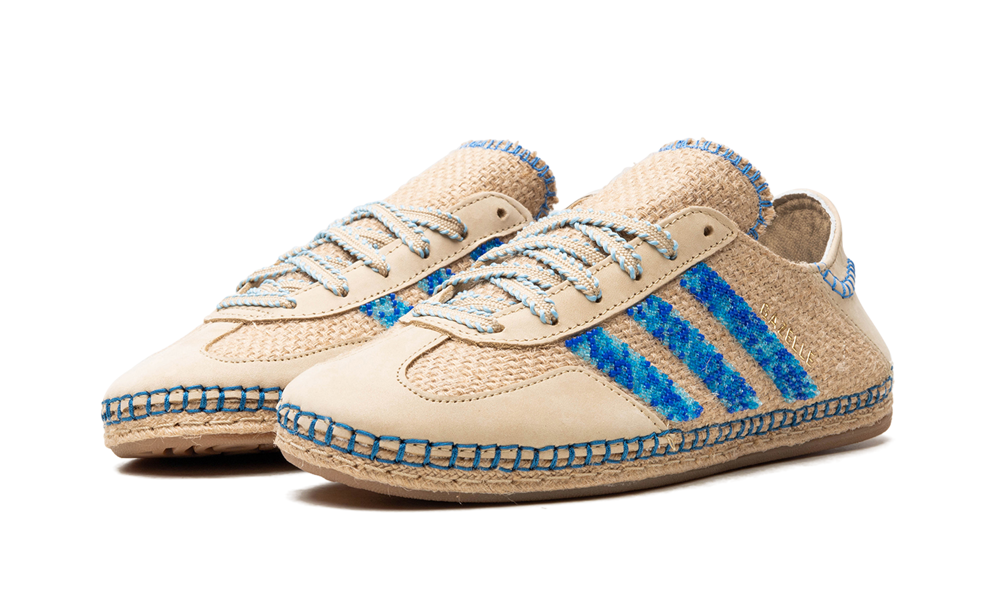 Gazelle "Clot - linen khaki / light blue" IH3641