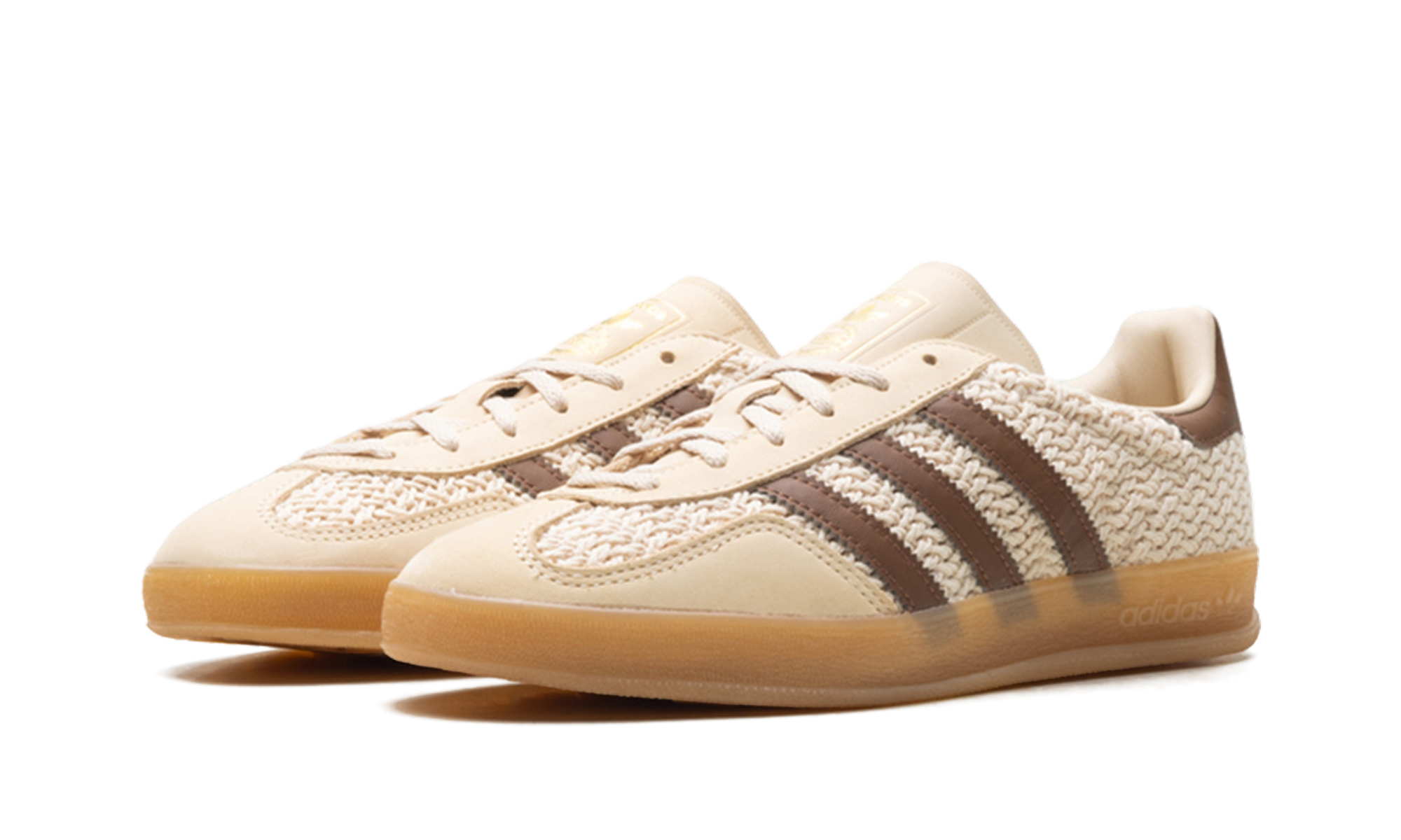 Gazelle Indoor "Cream/brown knit" JS1418