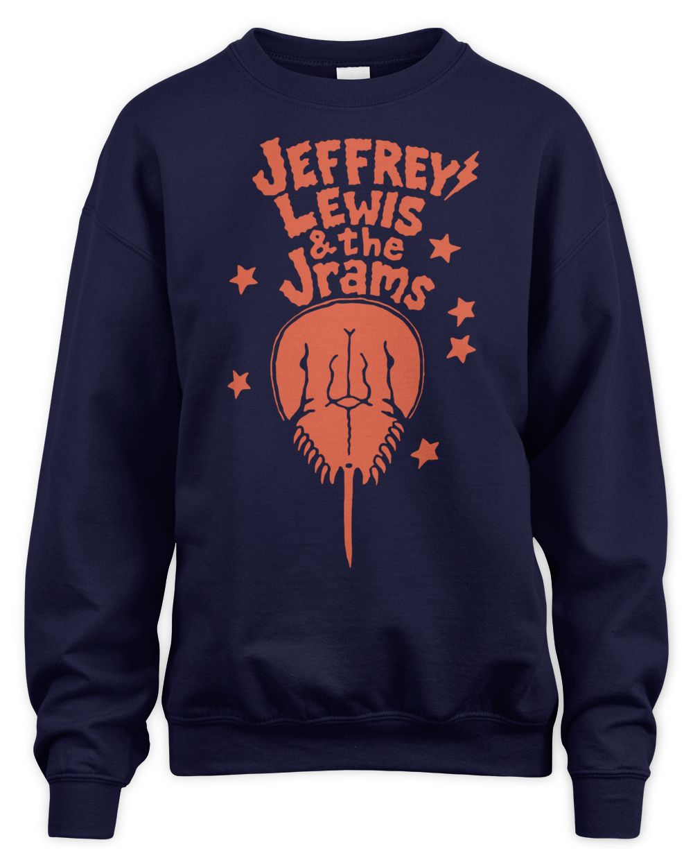 Jeff Lewis Merchandise Jeffrey Lewis & the Jrams Horseshoe Crab Logo Shirt
