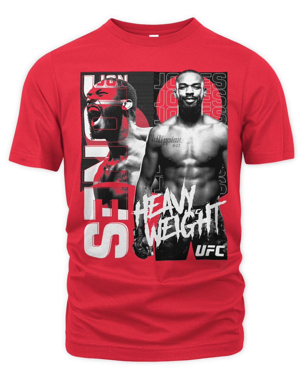 Jon Jones Merch Split Graphic Shirt