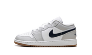 Jordan 1 Low GS "White neutral grey gum midnight navy" 553560 146