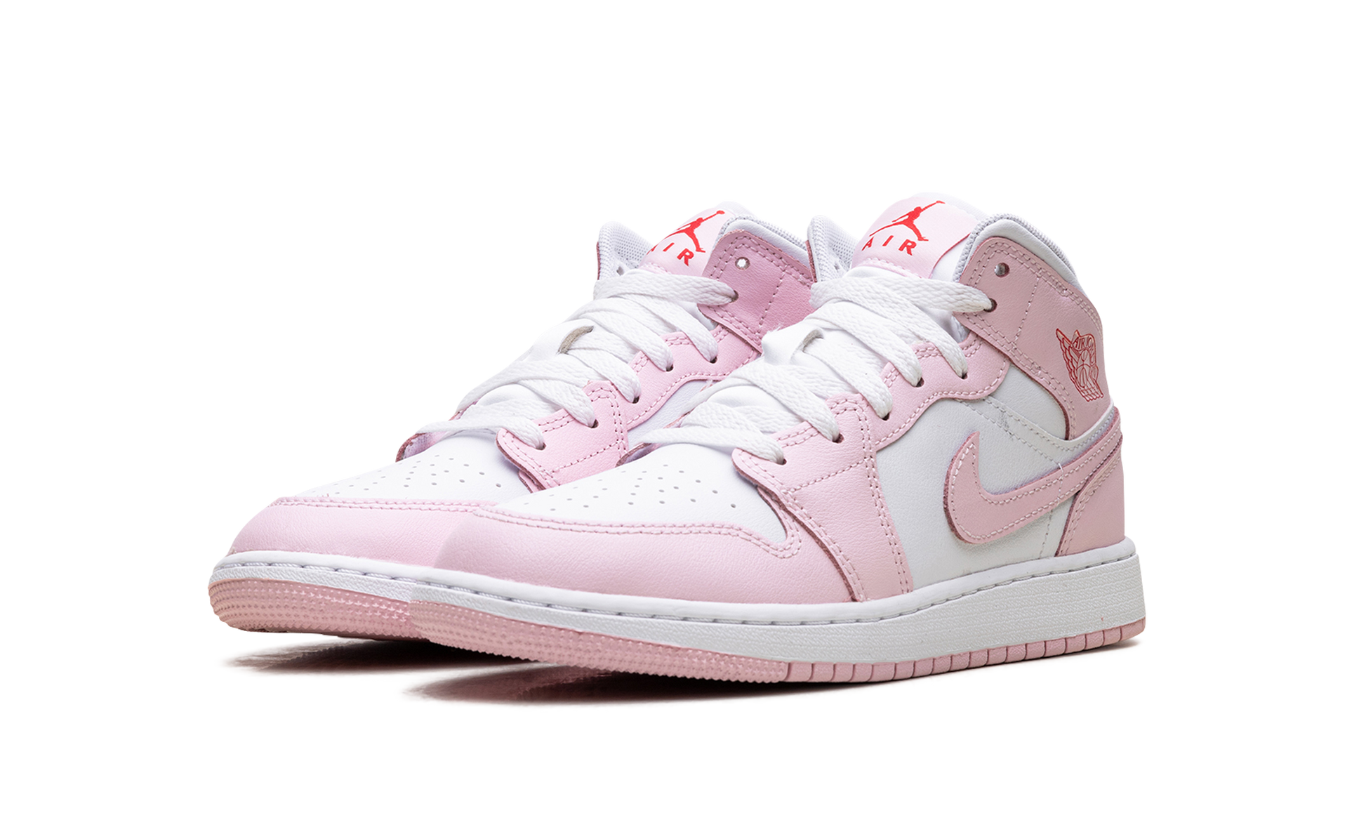 Jordan 1 Mid GS "Pink foam fire red" DQ8423 608
