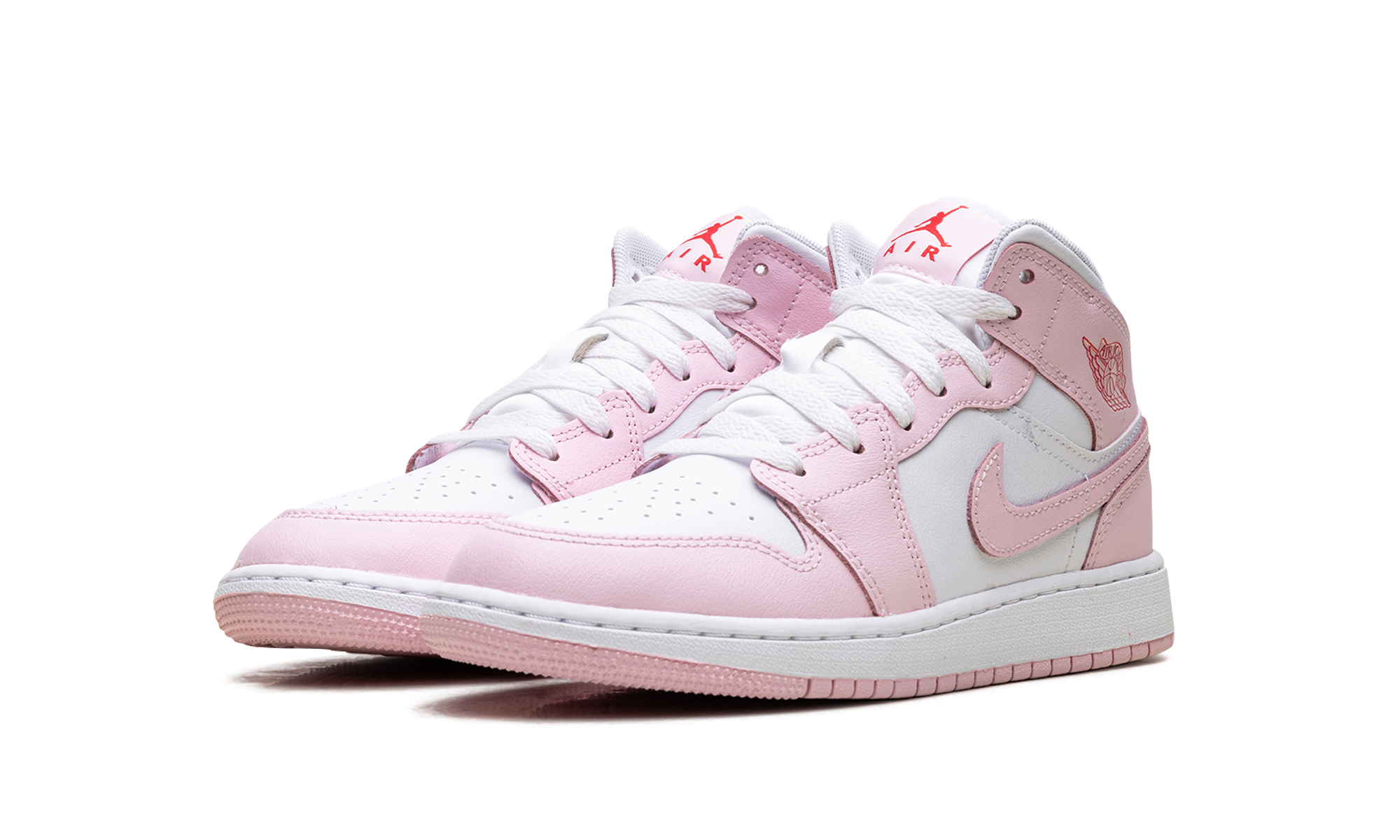 Jordan 1 Mid GS "Pink foam fire red" DQ8423 608