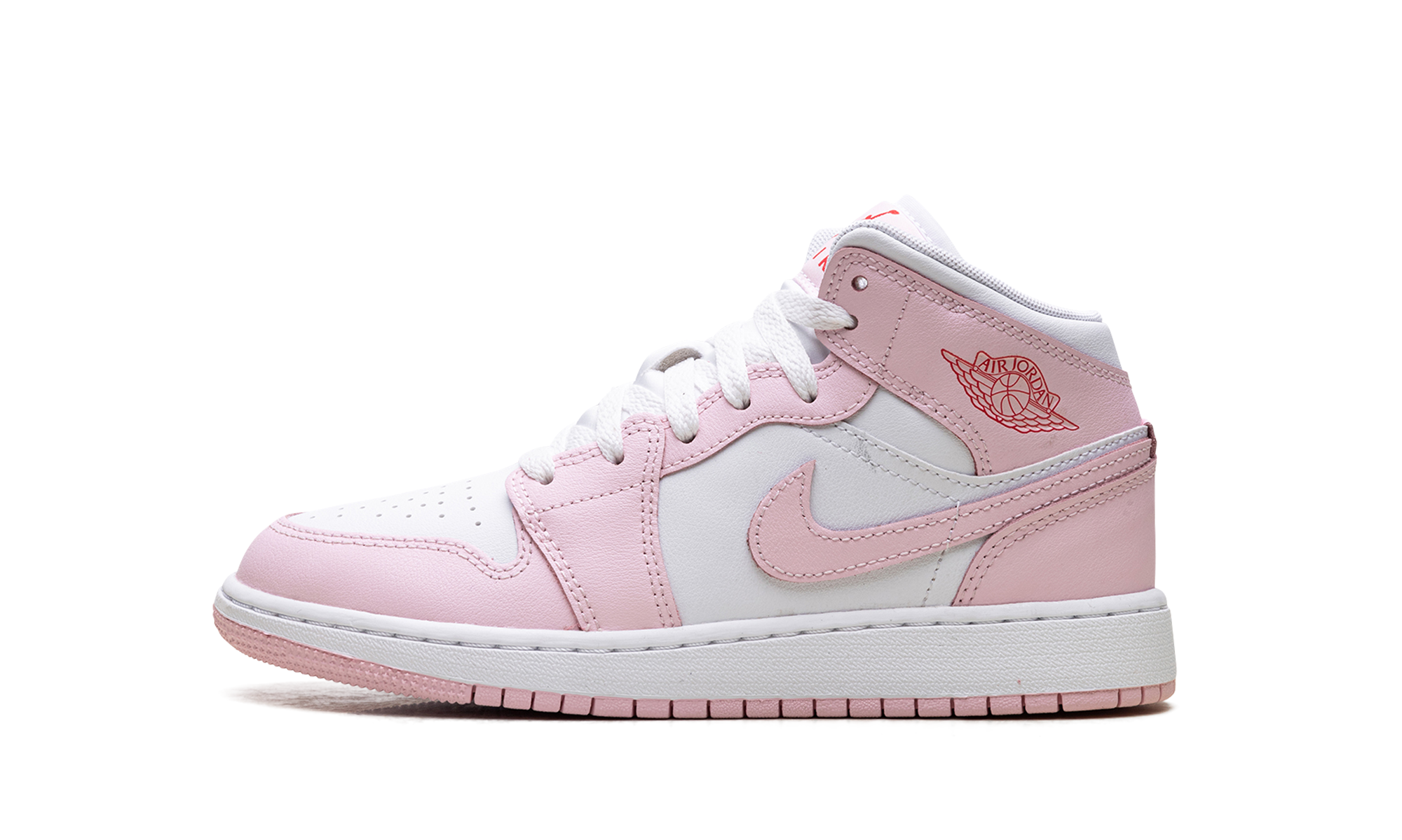 Jordan 1 Mid GS "Pink foam fire red" DQ8423 608