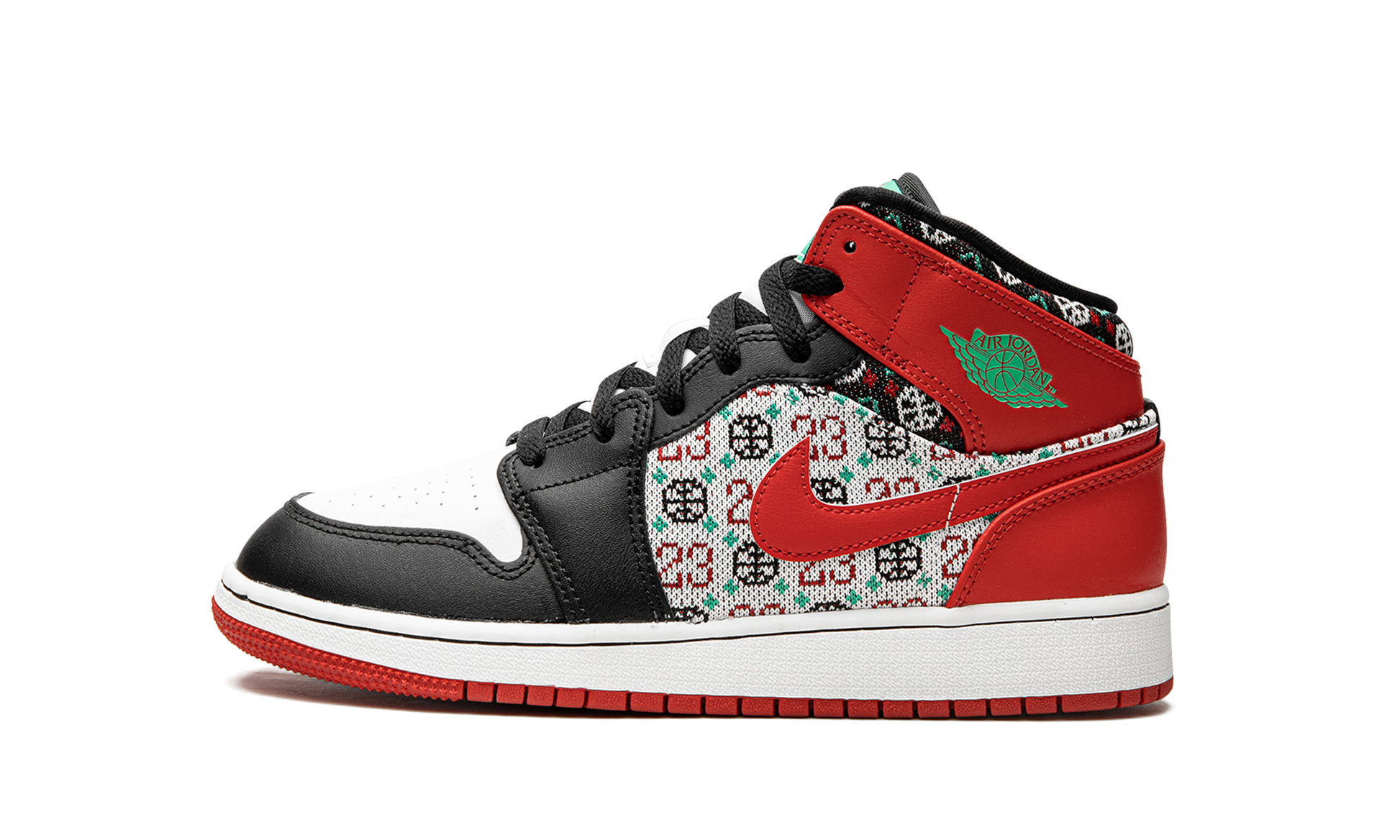 Jordan 1 Mid GS "Ugly Christmas Sweater"