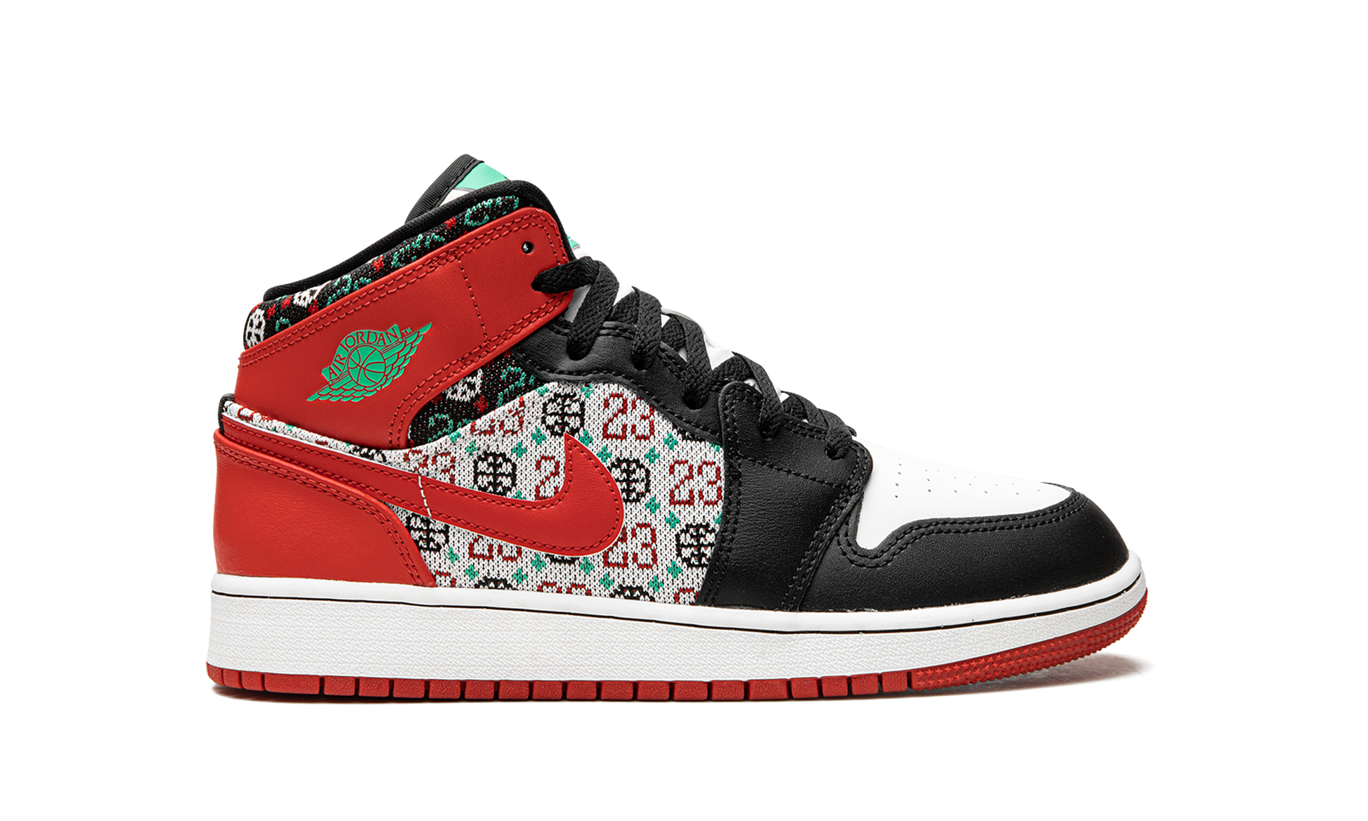 Jordan 1 Mid GS "Ugly Christmas Sweater"